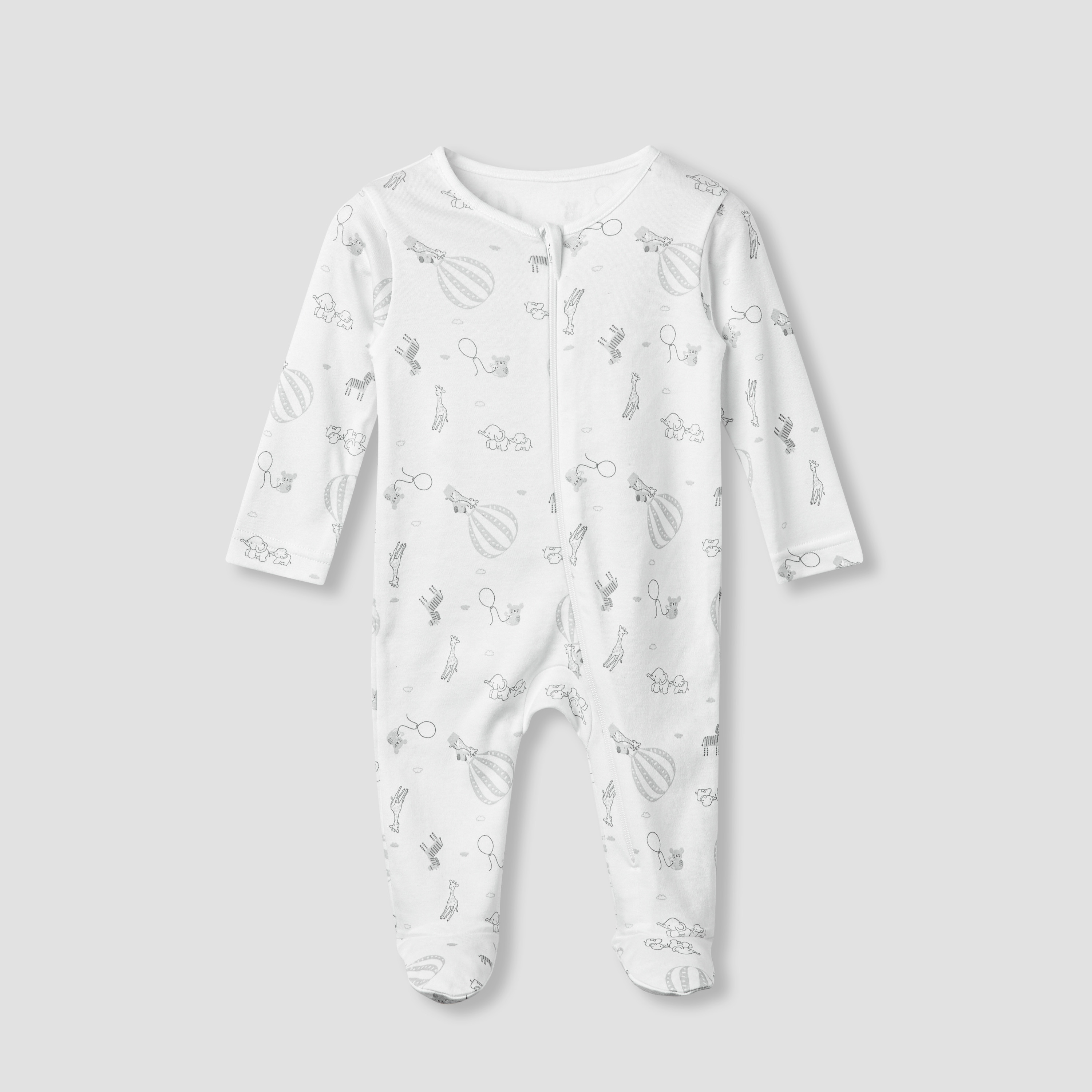 Juniors Printed Sleepsuit with Long Sleeves - Set of 3-baby-boys-clothing-nightwear-sleepsuits-image-3