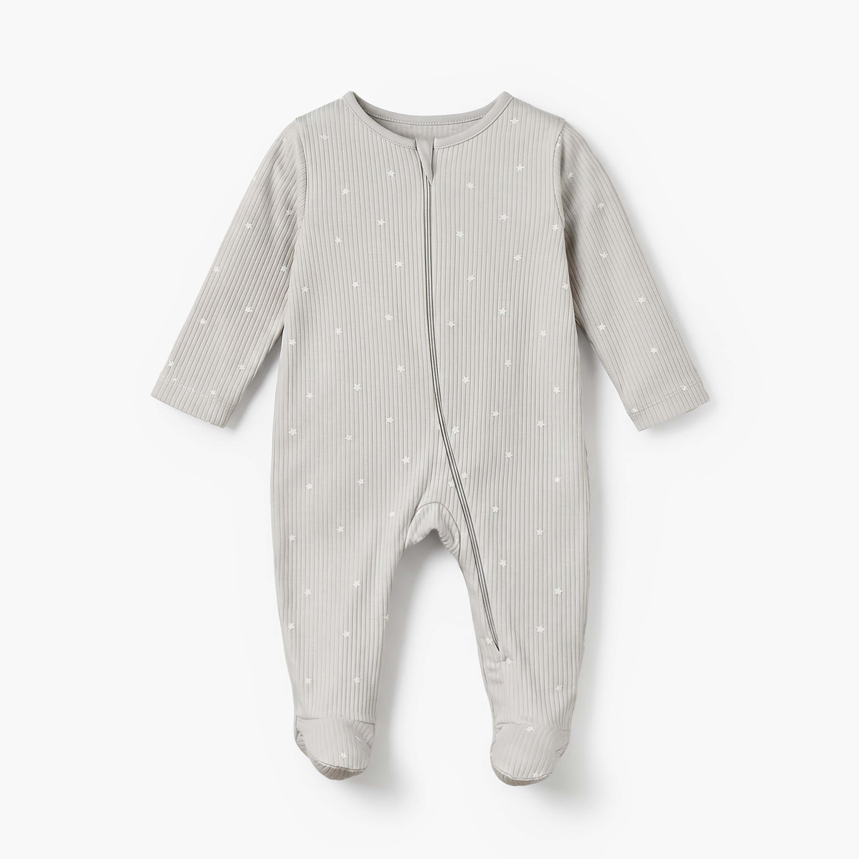 طقم بدلة نوم قطن برقبة مستديرة وأكمام وسحاب إغلاق 3 قطع من جونيورز-baby-boys-clothing-nightwear-sleepsuits-image-3