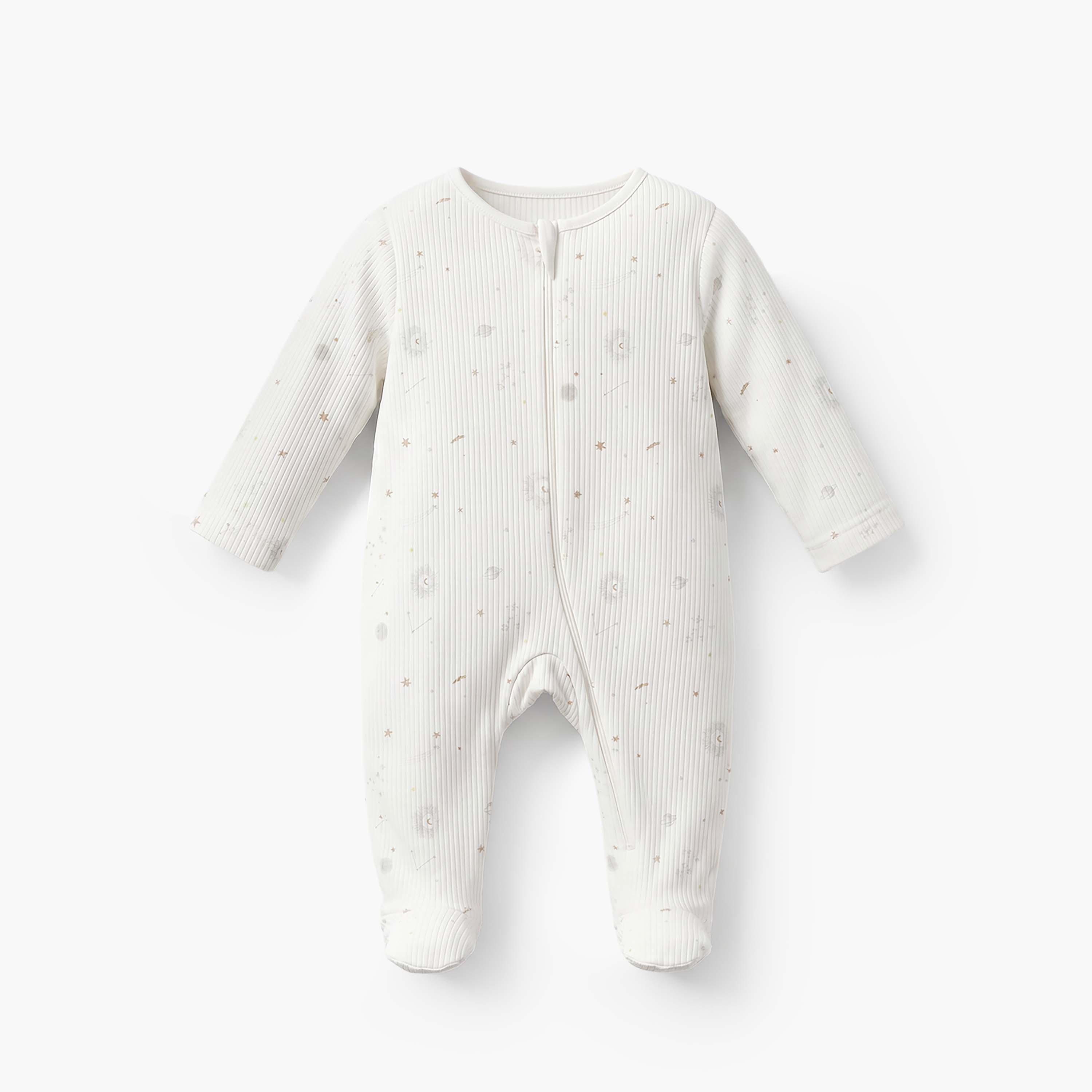طقم بدلة نوم قطن برقبة مستديرة وأكمام وسحاب إغلاق 3 قطع من جونيورز-baby-boys-clothing-nightwear-sleepsuits-image-5