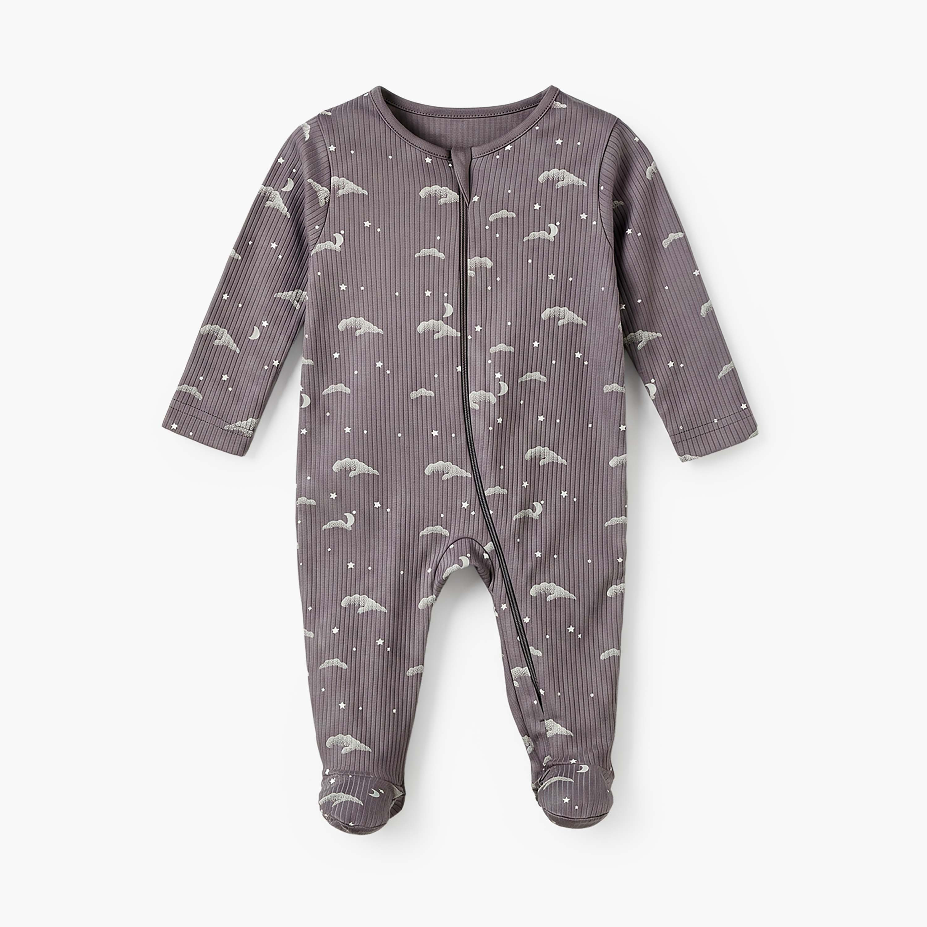 طقم بدلة نوم قطن برقبة مستديرة وأكمام وسحاب إغلاق 3 قطع من جونيورز-baby-boys-clothing-nightwear-sleepsuits-image-6