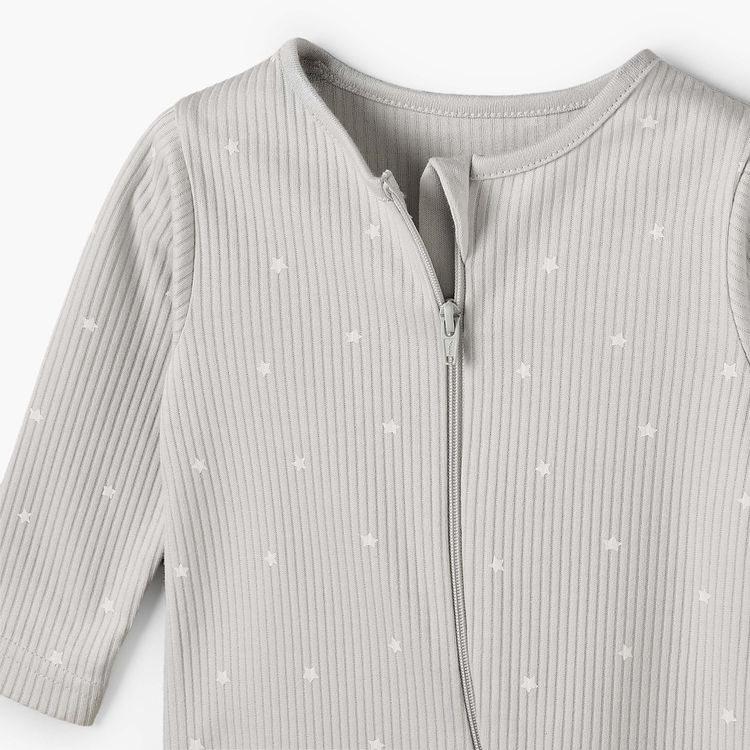 طقم بدلة نوم قطن برقبة مستديرة وأكمام وسحاب إغلاق 3 قطع من جونيورز-baby-boys-clothing-nightwear-sleepsuits-image-7