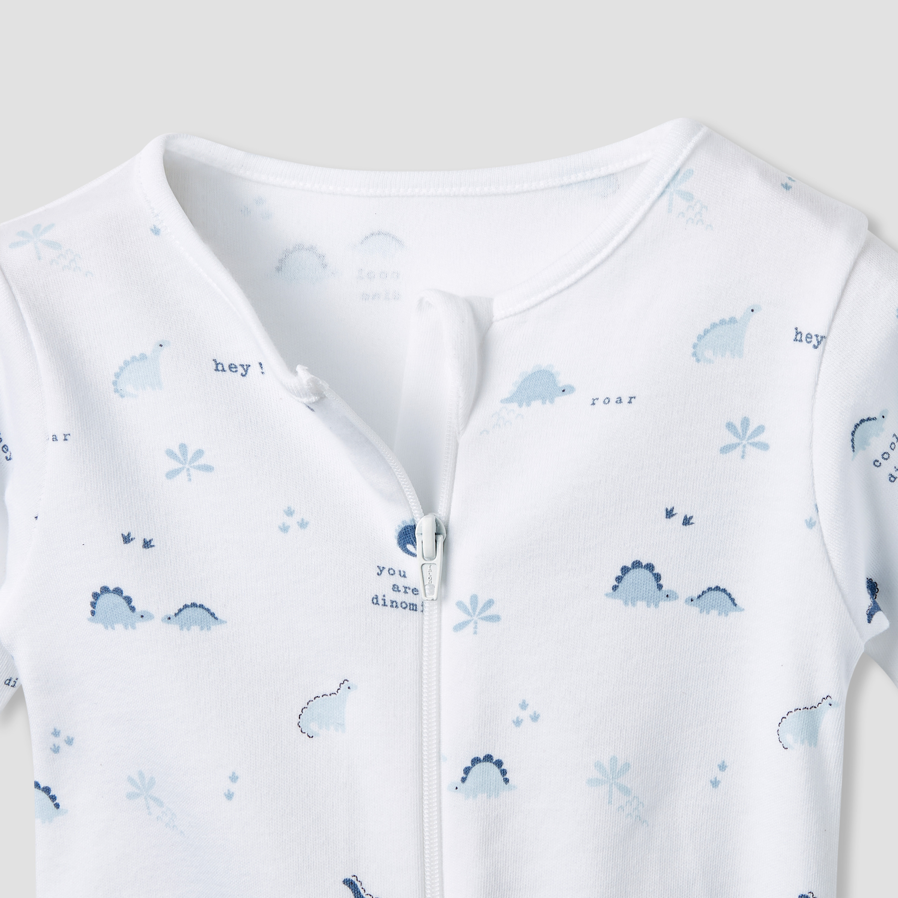 بدلة نوم بأكمام طويلة وطبعات ديناصور من جونيورز - طقم من 3 قطع-baby-boys-clothing-nightwear-sleepsuits-image-5