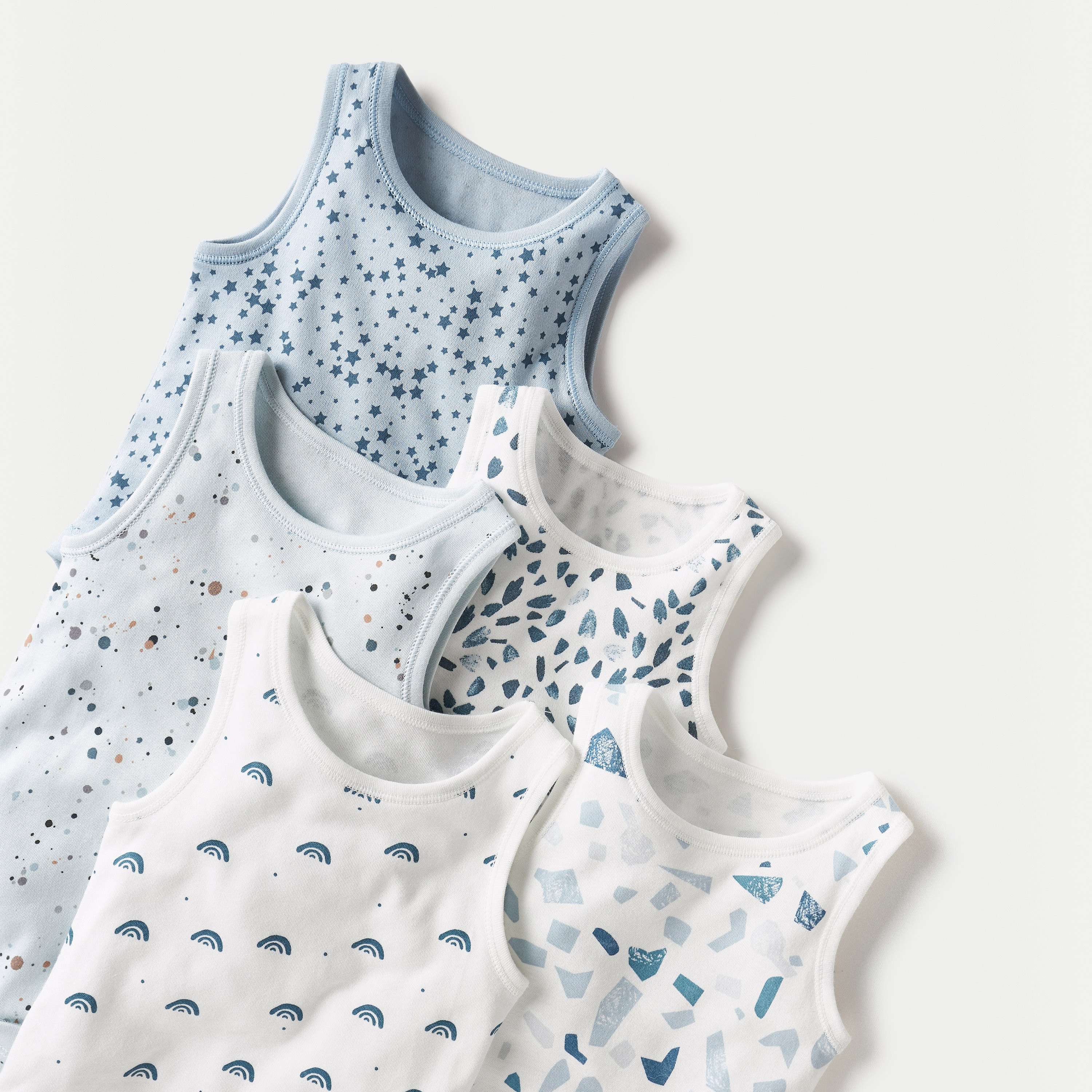 بودي سوت دون أكمام بطبعات من جونيورز - طقم من 5 قطع-baby-boys-clothing-bodysuits-image-3
