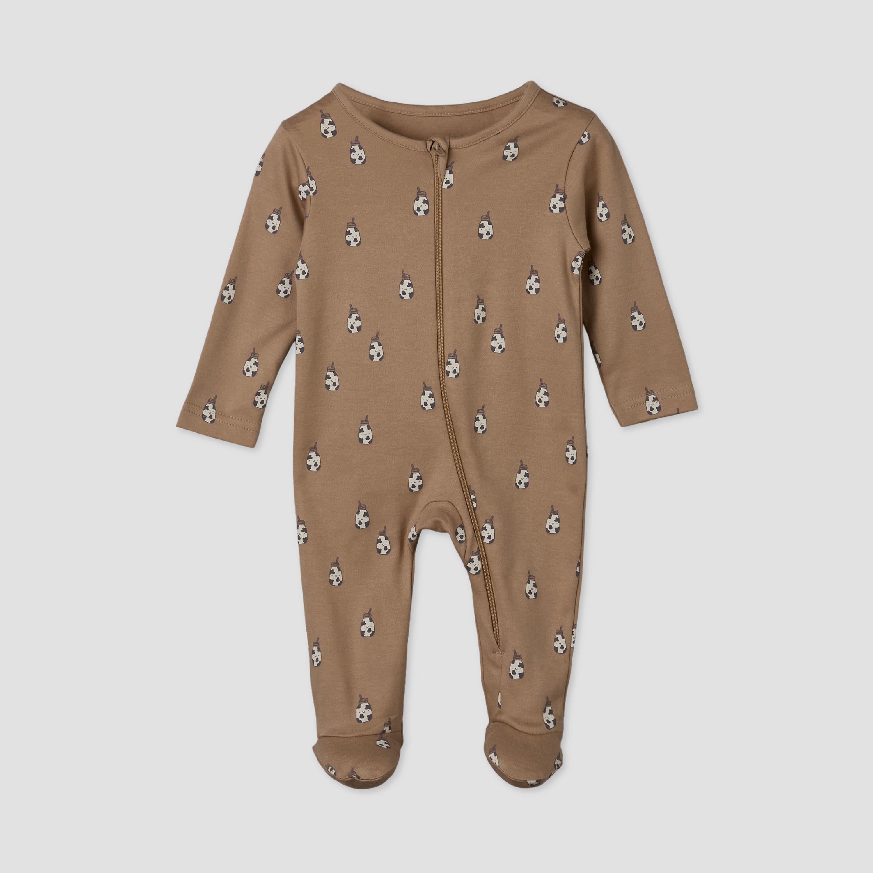Set of 5 Juniors Cotton Crew Neck Long Sleeves Sleepsuit with Print-baby-boys-clothing-nightwear-sleepsuits-image-3