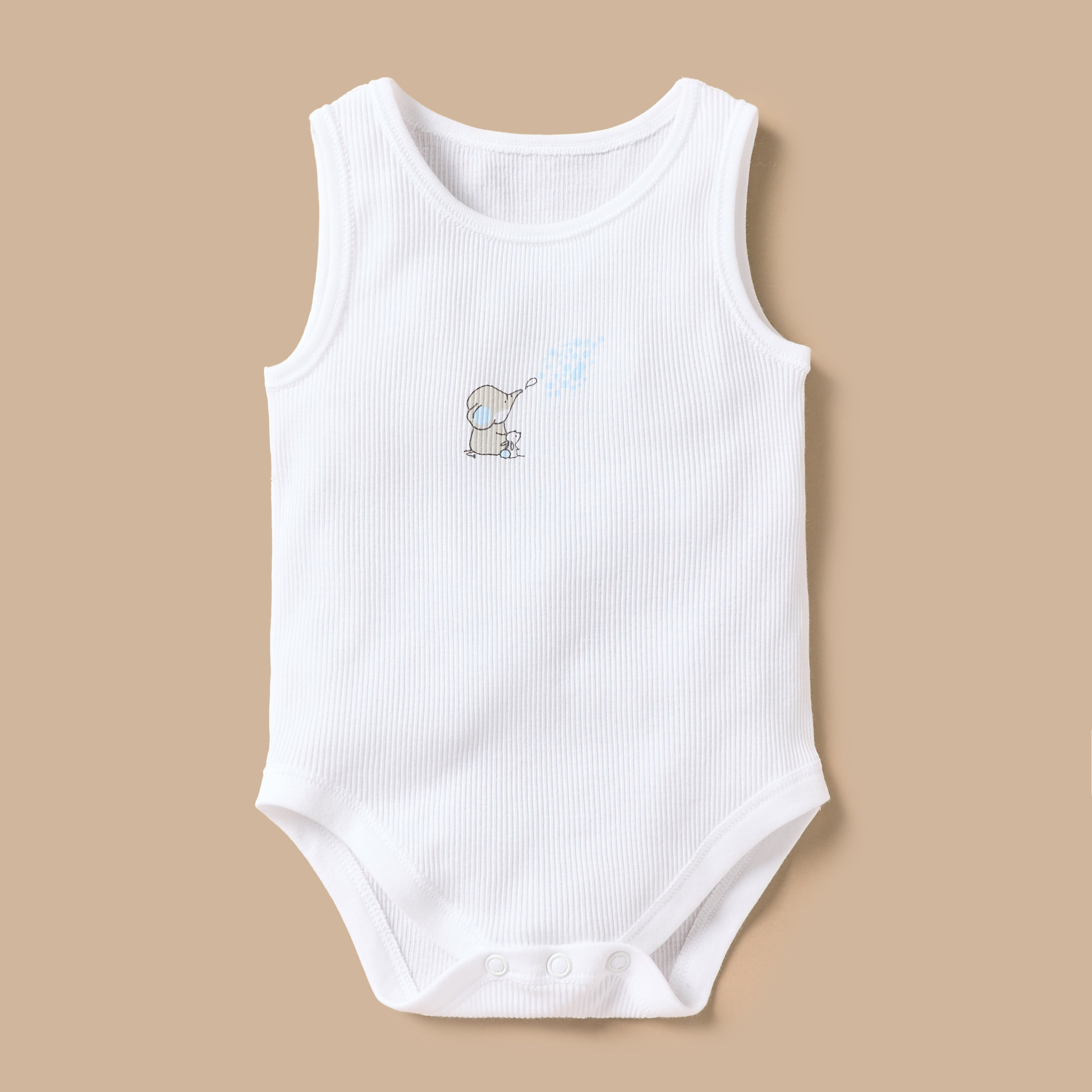 بودي سوت دون أكمام بطبعات فيل وأزرار إغلاق كبّاسة من جونيورز - طقم 5 قطع-promo_babyshop_Buy2for1025_KWT130126-image-3