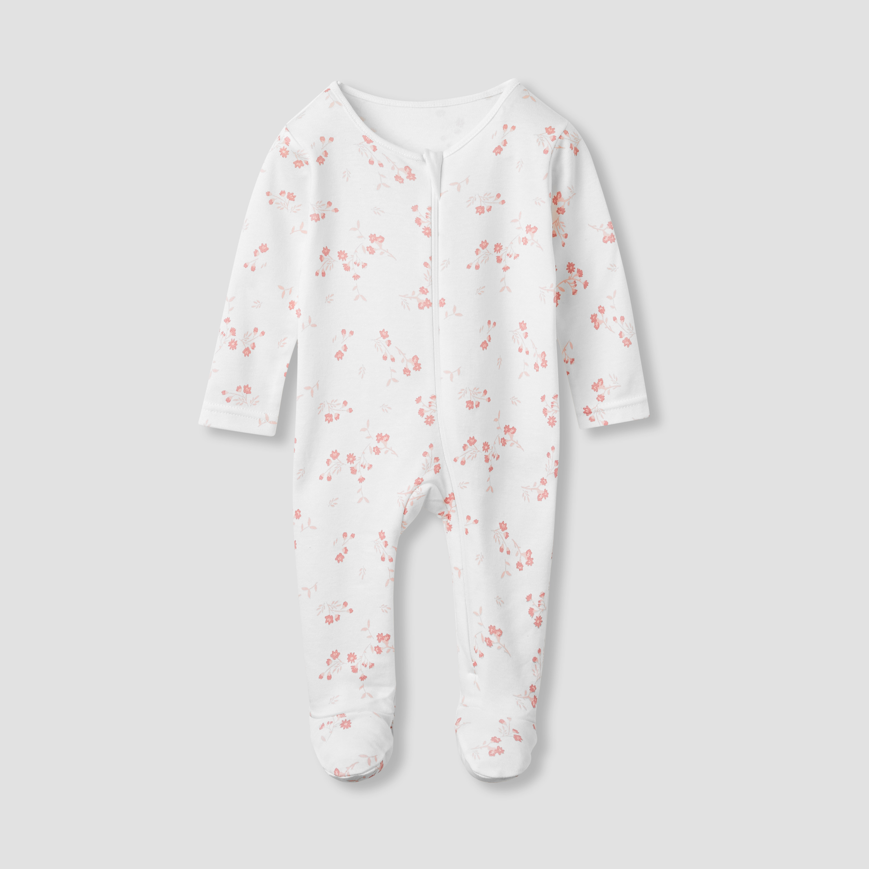 Juniors Printed Sleepsuit with Long Sleeves - Set of 5-baby-girls-clothing-nightwear-sleepsuits-image-6