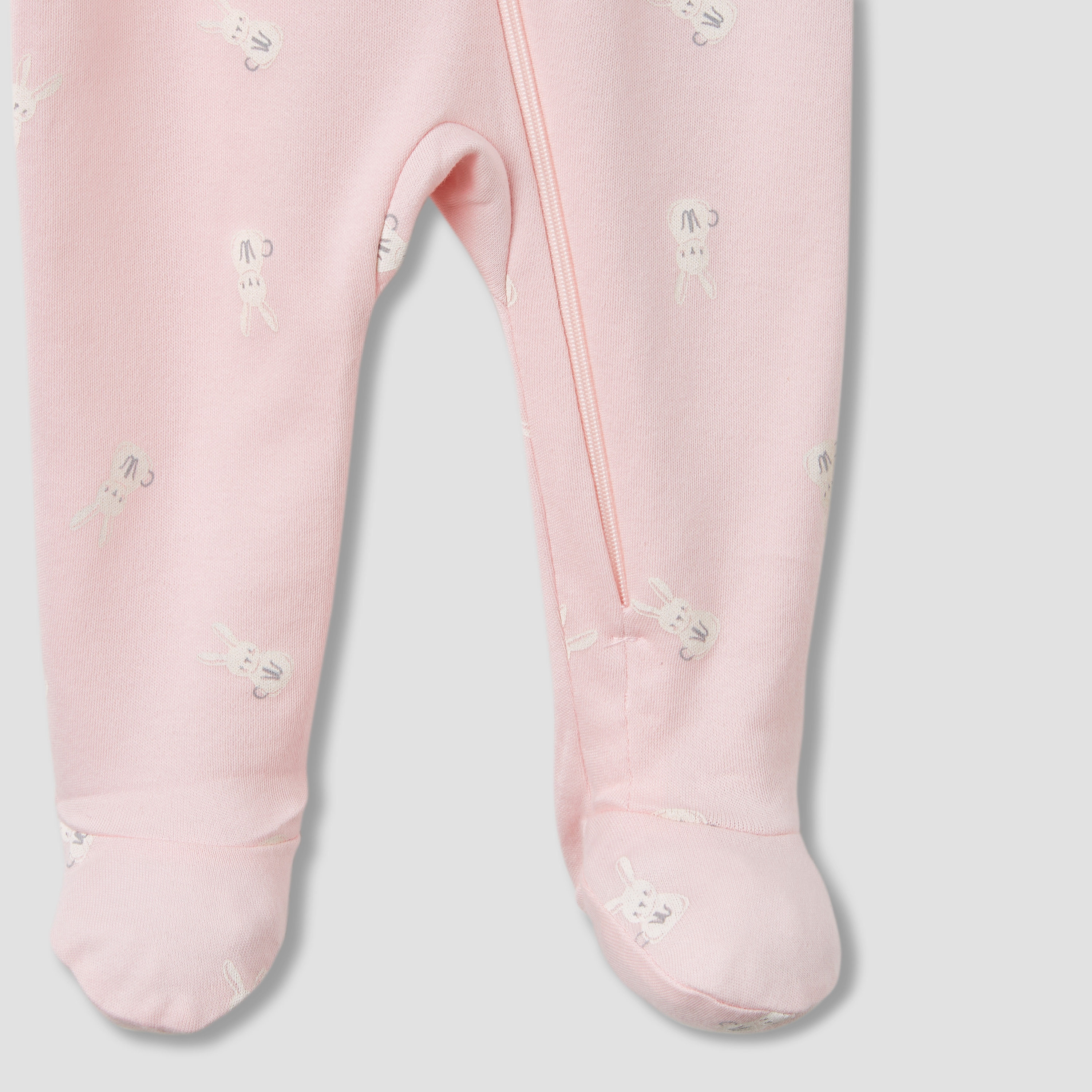 Juniors Printed Sleepsuit with Long Sleeves - Set of 5-baby-girls-clothing-nightwear-sleepsuits-image-9
