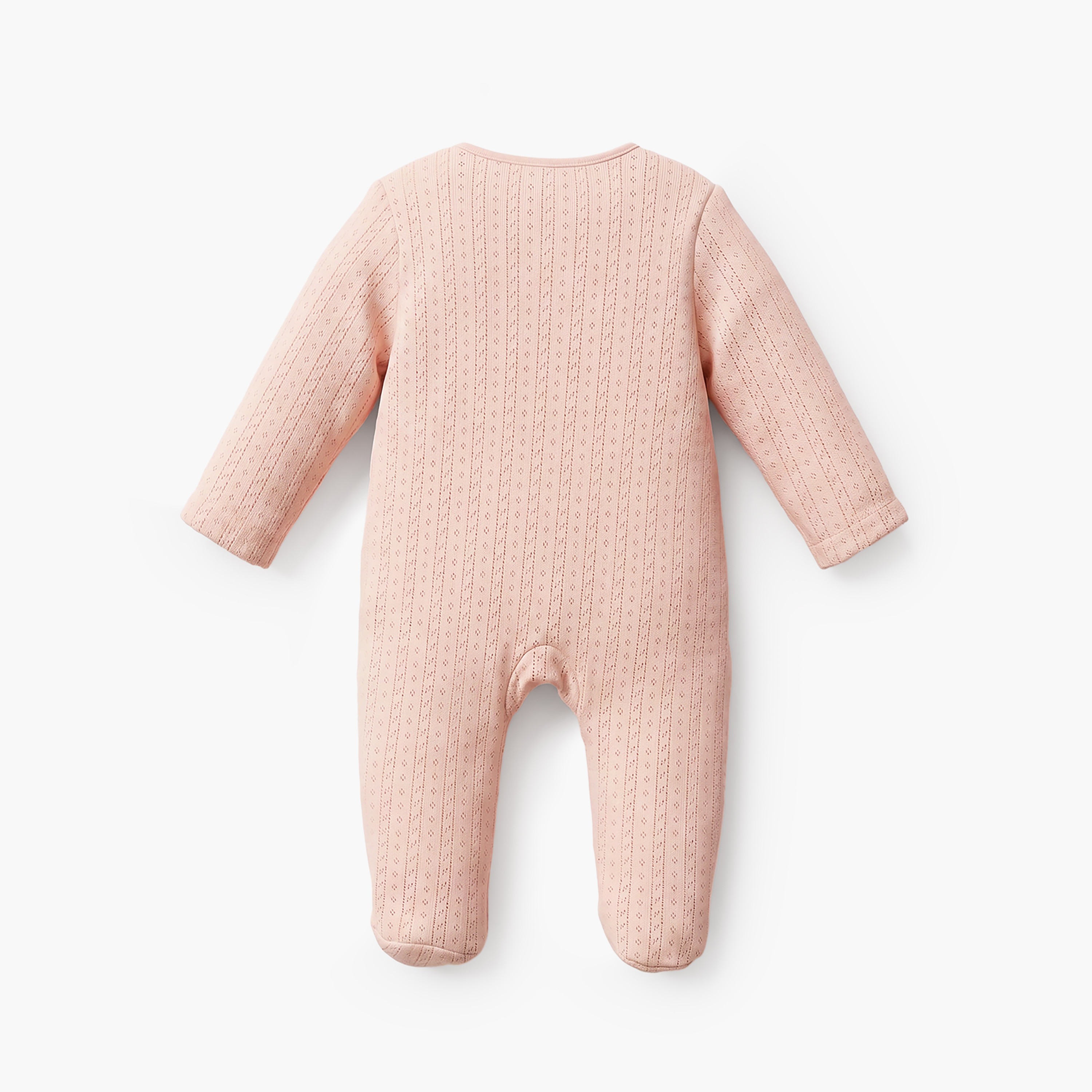 طقم بدلة نوم قطن برقبة مستديرة وأكمام طويلة وسحاب إغلاق 5 قطع من جونيورز-baby-girls-clothing-nightwear-sleepsuits-image-4
