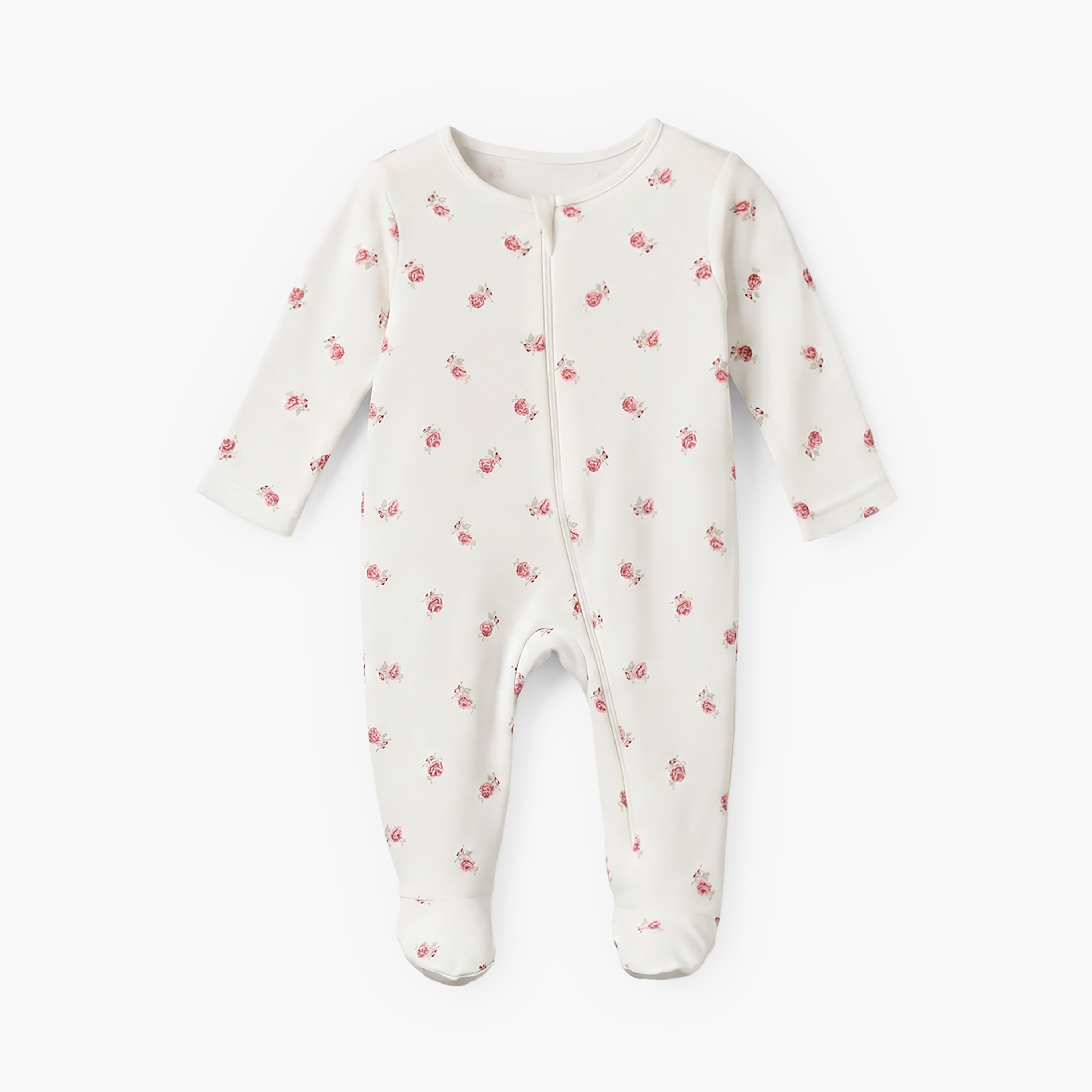 طقم بدلة نوم قطن برقبة مستديرة وأكمام طويلة وسحاب إغلاق 5 قطع من جونيورز-baby-girls-clothing-nightwear-sleepsuits-image-7