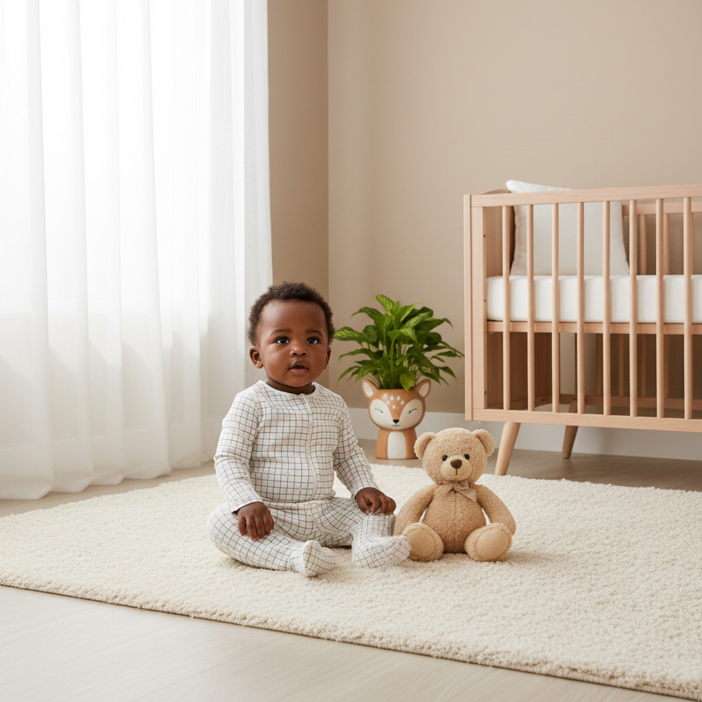 طقم بدلة نوم بطبعات وأكمام طويلة وسحّاب إغلاق من جونيورز - 5 قطع-baby-girls-clothing-nightwear-sleepsuits-image-10