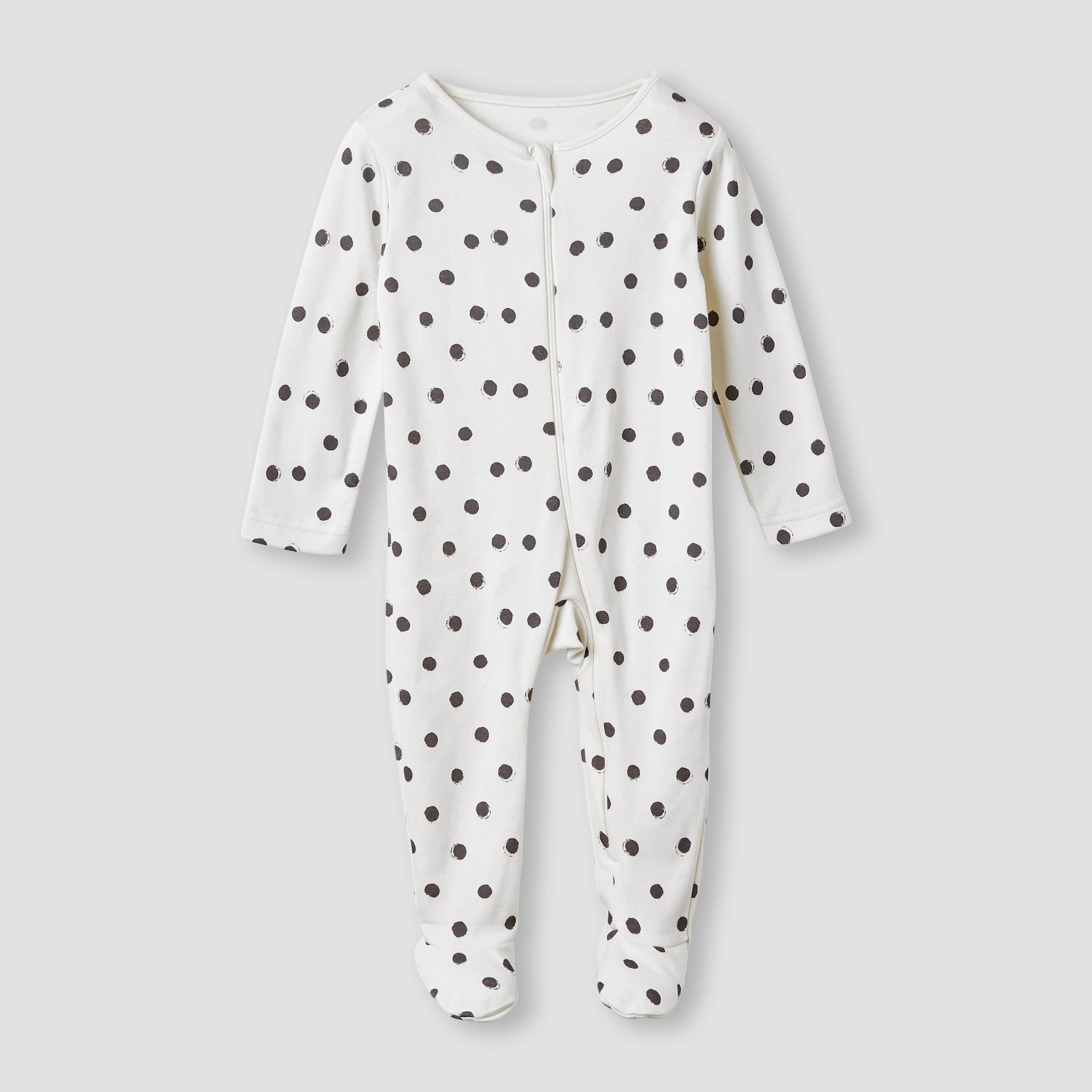 طقم بدلة نوم بطبعات وأكمام طويلة وسحّاب إغلاق من جونيورز - 5 قطع-baby-girls-clothing-nightwear-sleepsuits-image-6