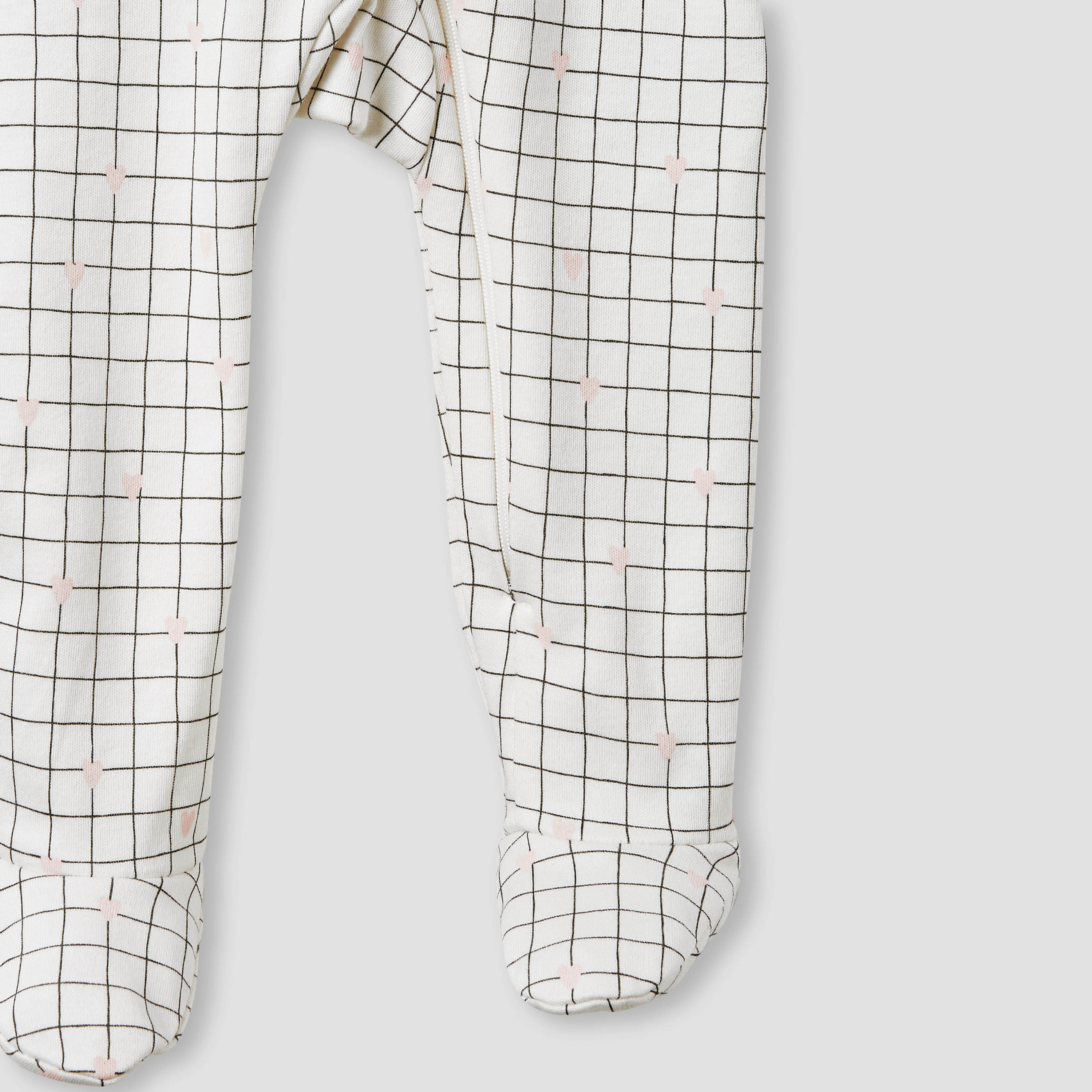 طقم بدلة نوم بطبعات وأكمام طويلة وسحّاب إغلاق من جونيورز - 5 قطع-baby-girls-clothing-nightwear-sleepsuits-image-9