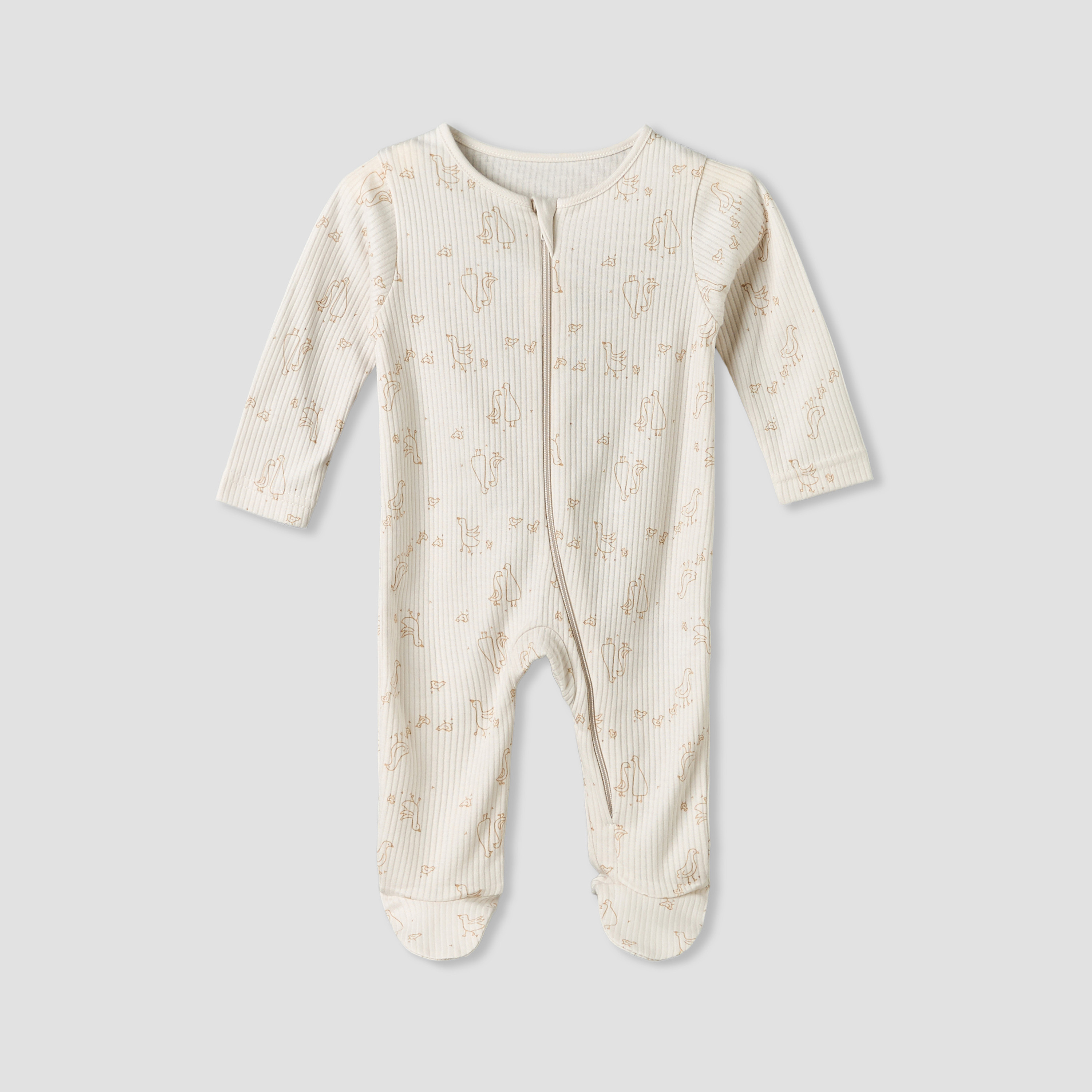 طقم بدلات نوم قطن بأكمام طويلة ورقبة مستديرة وسحاب إغلاق 5 قطع من جونيورز-baby-boys-clothing-nightwear-sleepsuits-image-15