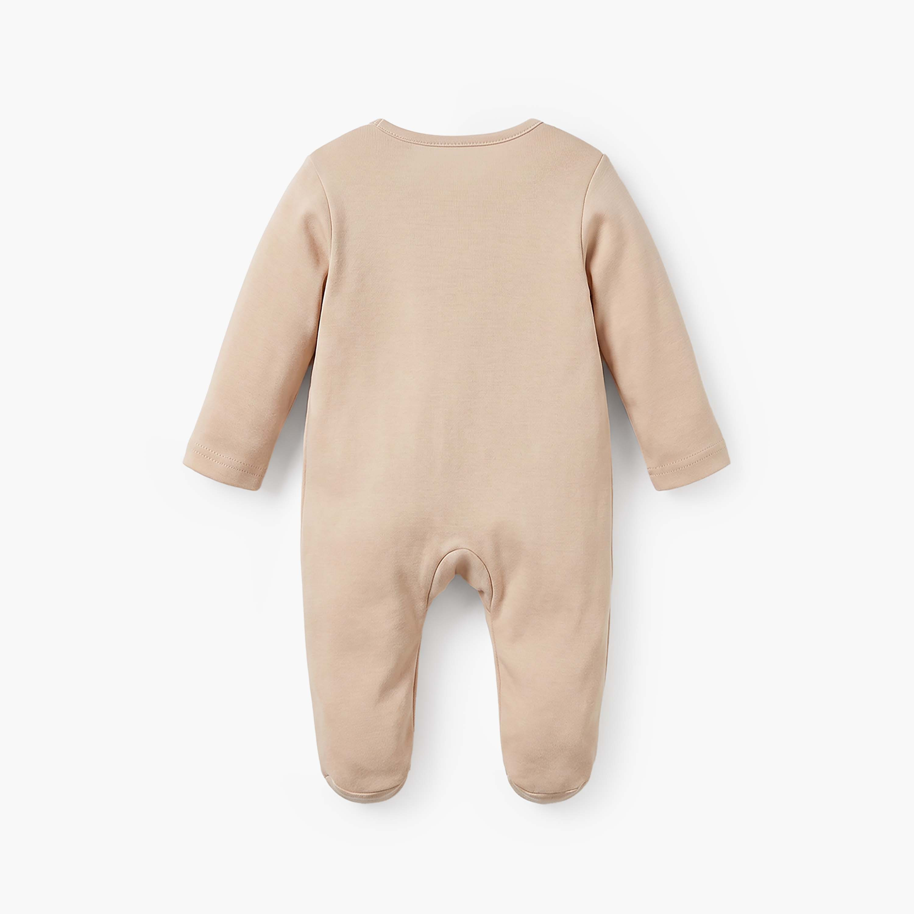 طقم بدلة نوم قطن برقبة مستديرة وأكمام طويلة وسحاب إغلاق 5 قطع من جونيورز-baby-boys-clothing-nightwear-sleepsuits-image-4