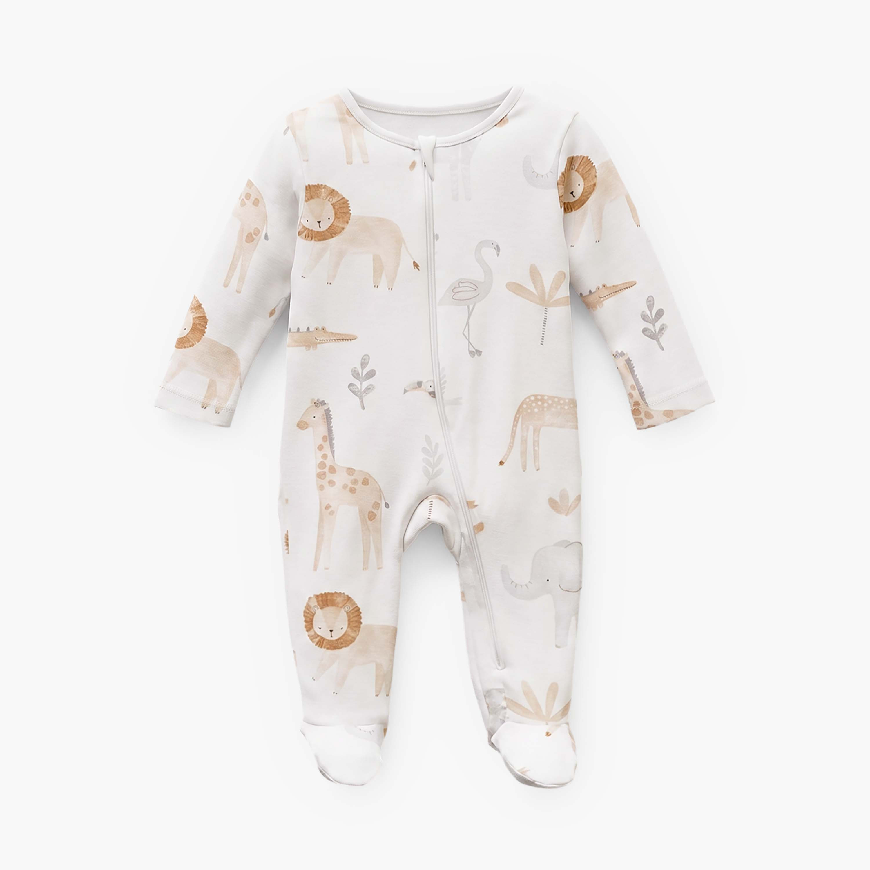 طقم بدلة نوم قطن برقبة مستديرة وأكمام طويلة وسحاب إغلاق 5 قطع من جونيورز-baby-boys-clothing-nightwear-sleepsuits-image-6
