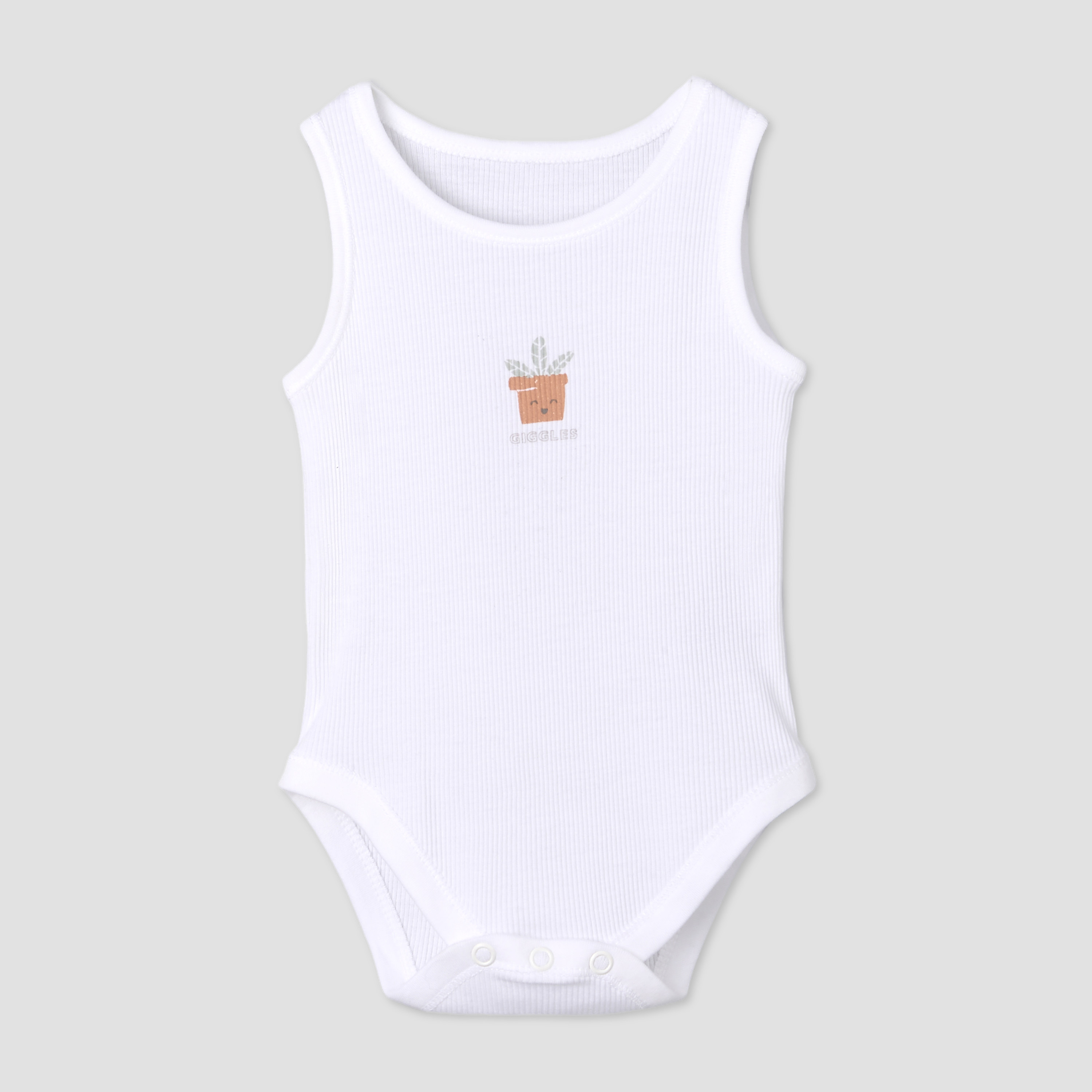 Pack of 7 Juniors Round Neck Sleeveless Bodysuit with Fun Print-baby-boys-clothing-bodysuits-image-4