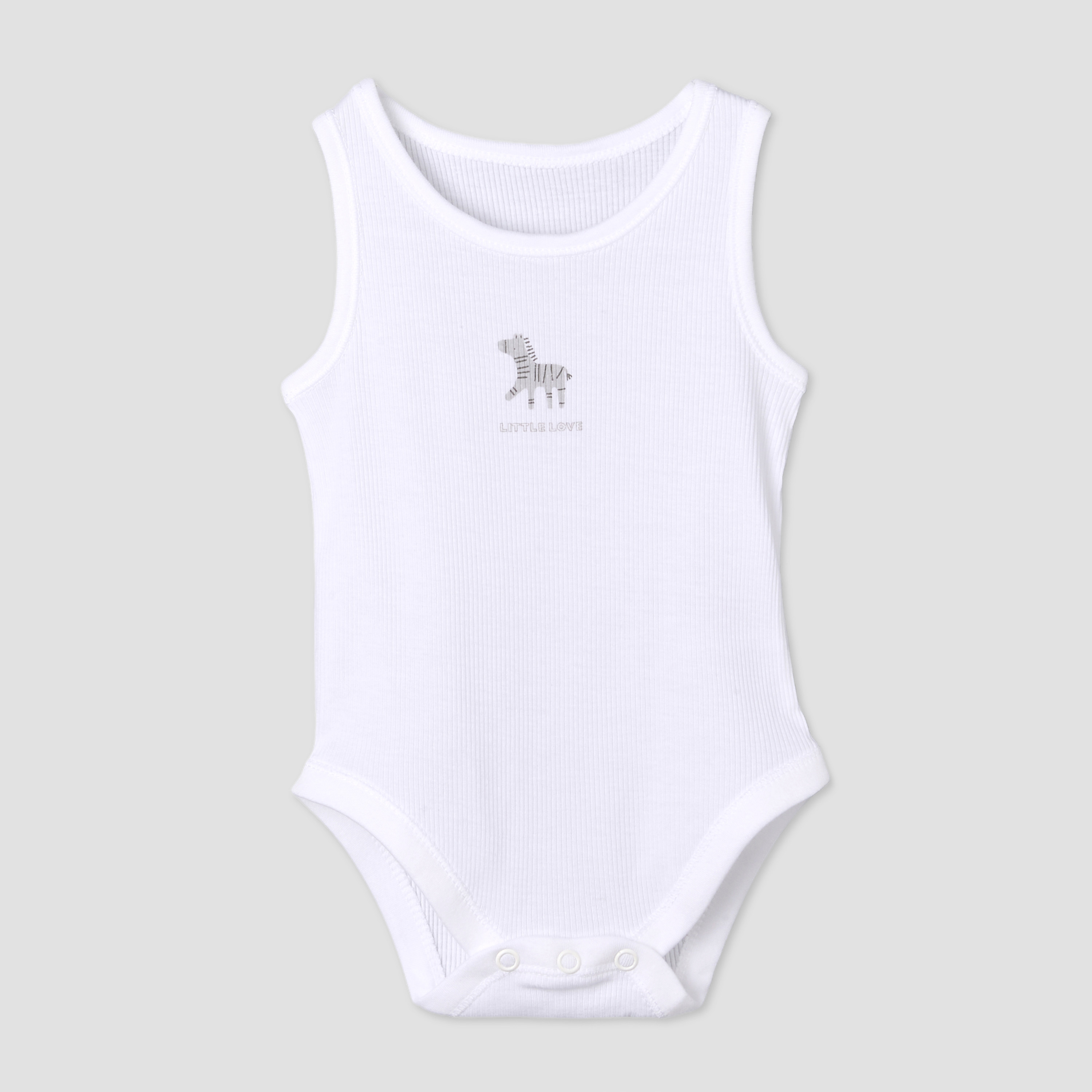 Pack of 7 Juniors Round Neck Sleeveless Bodysuit with Fun Print-baby-boys-clothing-bodysuits-image-5