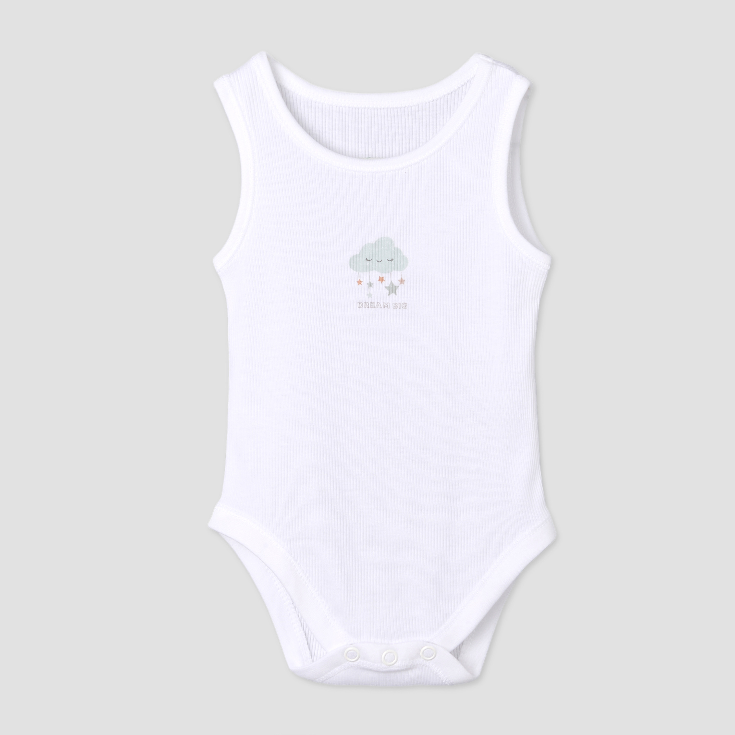 Pack of 7 Juniors Round Neck Sleeveless Bodysuit with Fun Print-baby-boys-clothing-bodysuits-image-6
