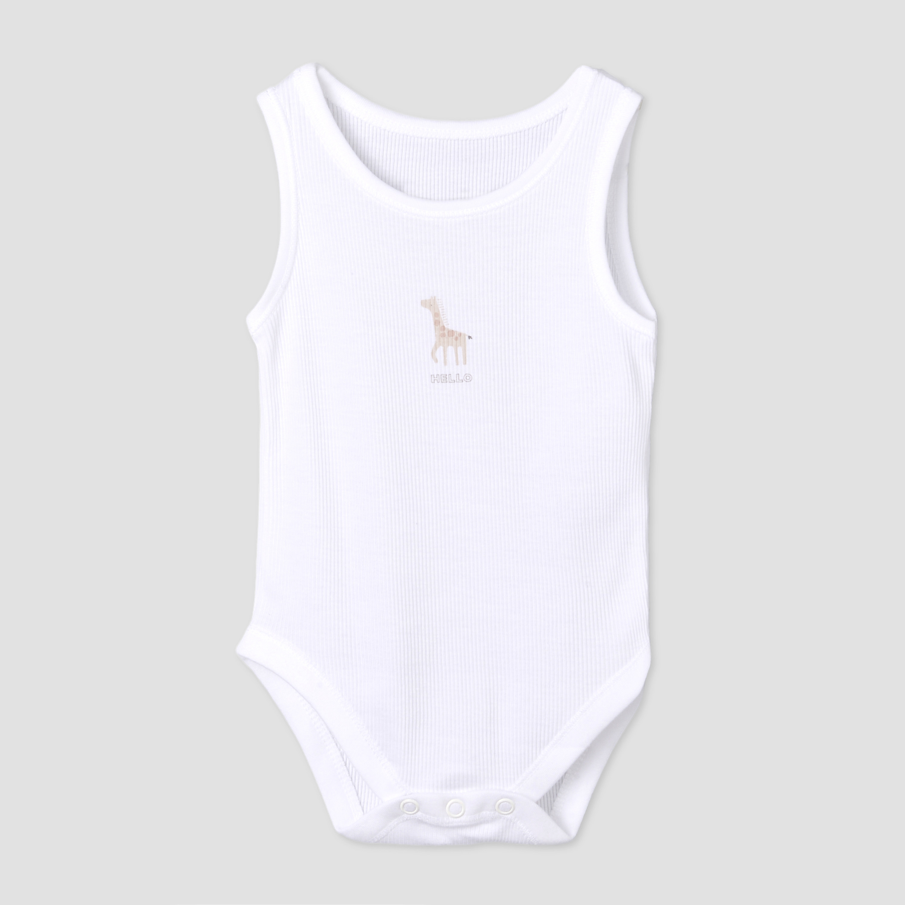 Pack of 7 Juniors Round Neck Sleeveless Bodysuit with Fun Print-baby-boys-clothing-bodysuits-image-9