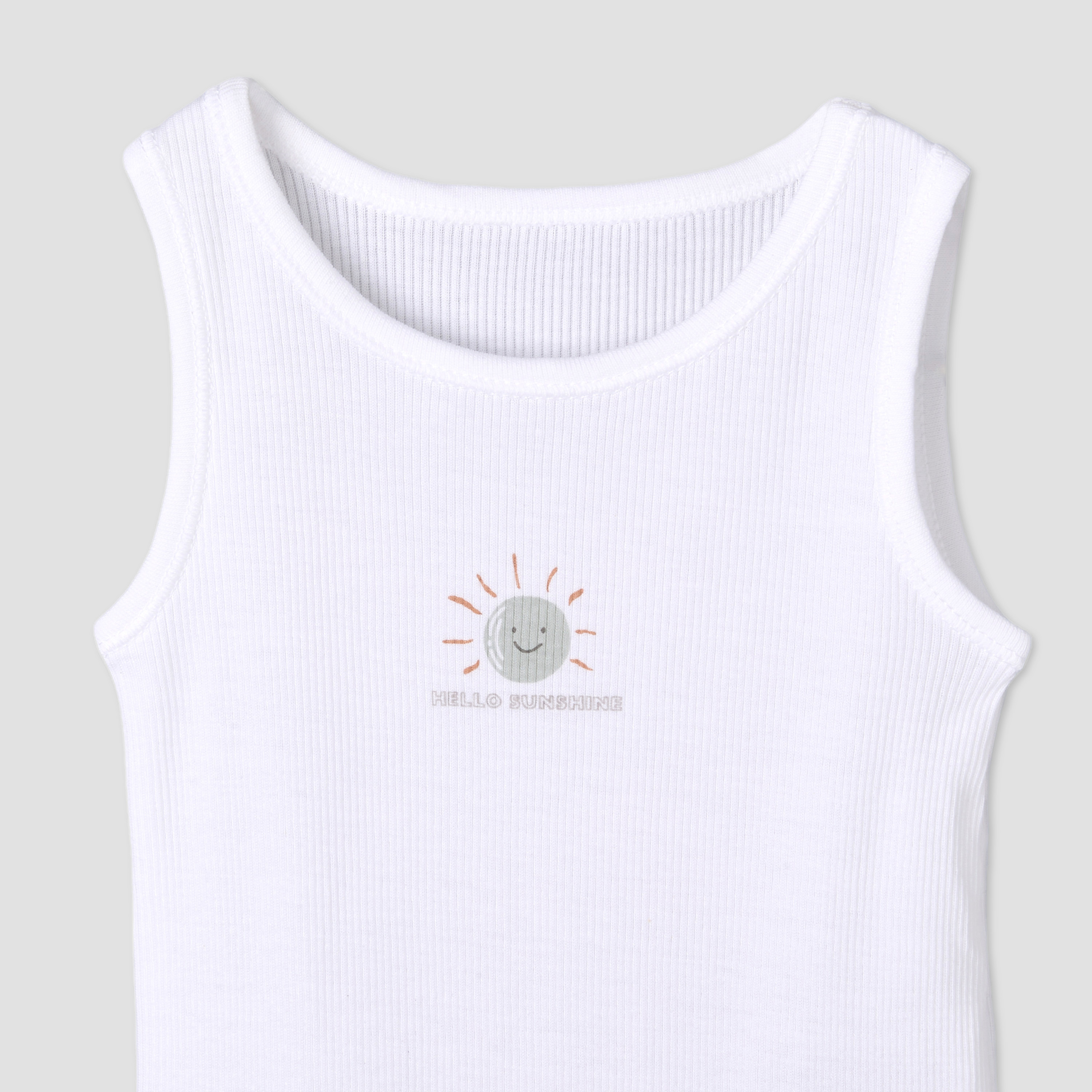 Pack of 7 Juniors Round Neck Sleeveless Bodysuit with Fun Print-baby-boys-clothing-bodysuits-image-10