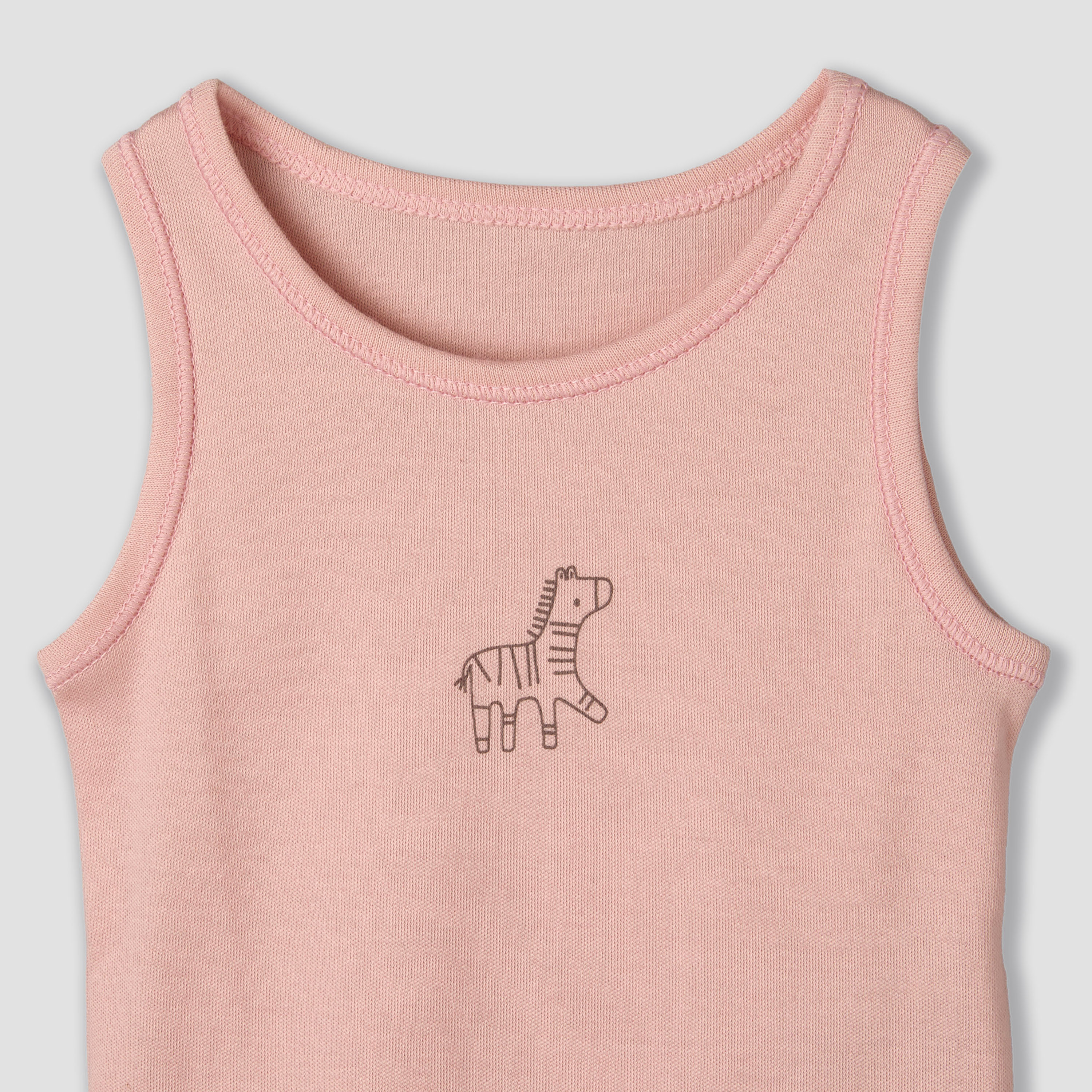 بودي سوت للأطفال بياقة مستديرة وبدون أكمام بطبعات حيوانات طقم 7 قطع من جونيورز-promo_babyshop_Buy2for1025_KWT130126-image-1