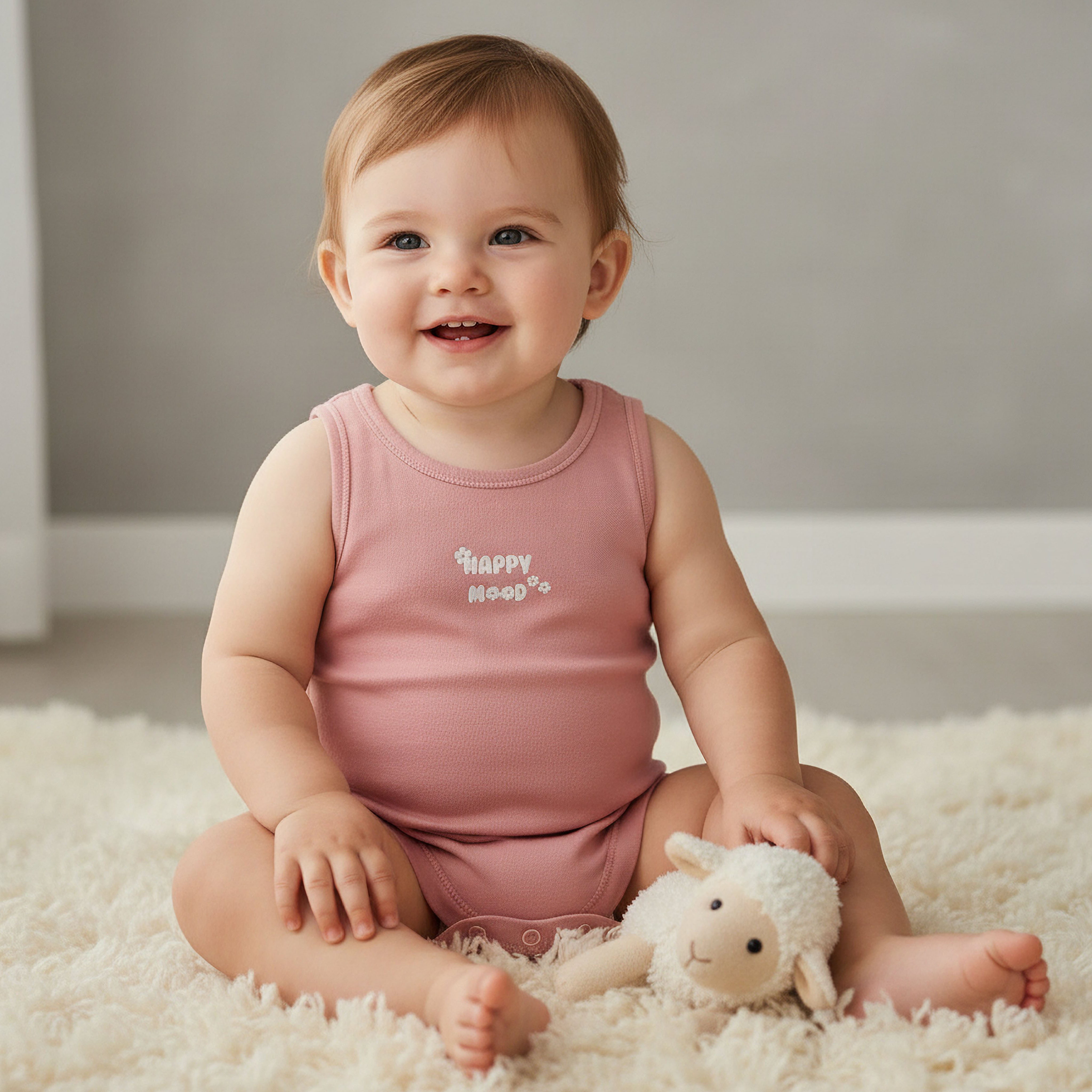 Pack of 7 Juniors Round Neck Sleeveless Bodysuit with Floral Print-promo_babyshop_Buy2for115_UAE130126-image-2