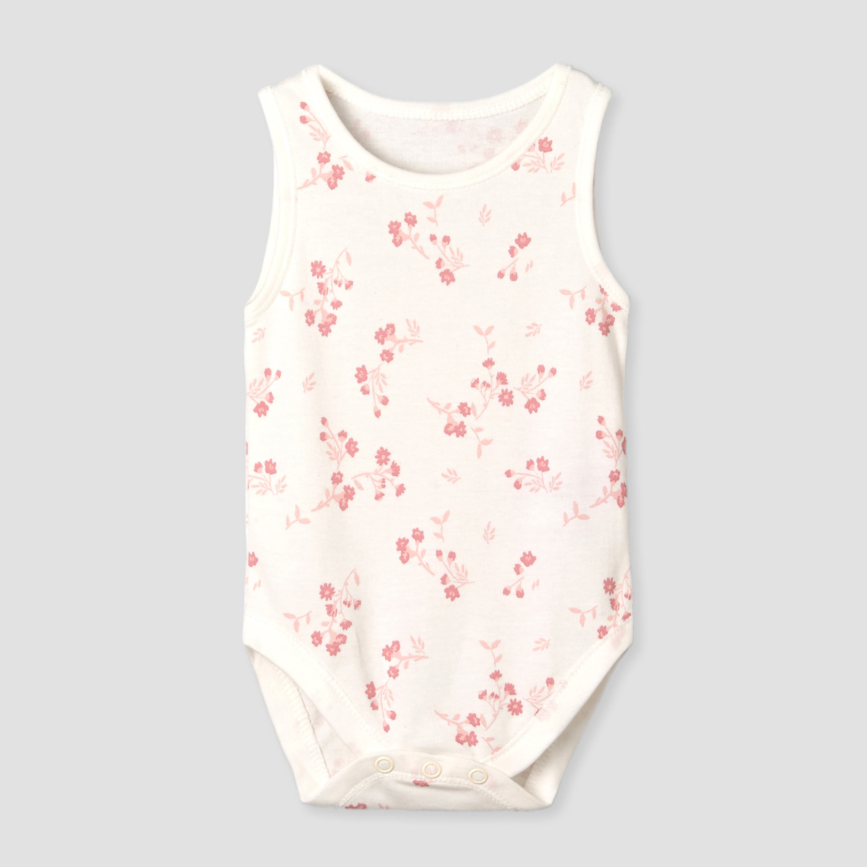 Pack of 7 Juniors Round Neck Sleeveless Bodysuit with Floral Print-promo_babyshop_Buy2for115_UAE130126-image-4
