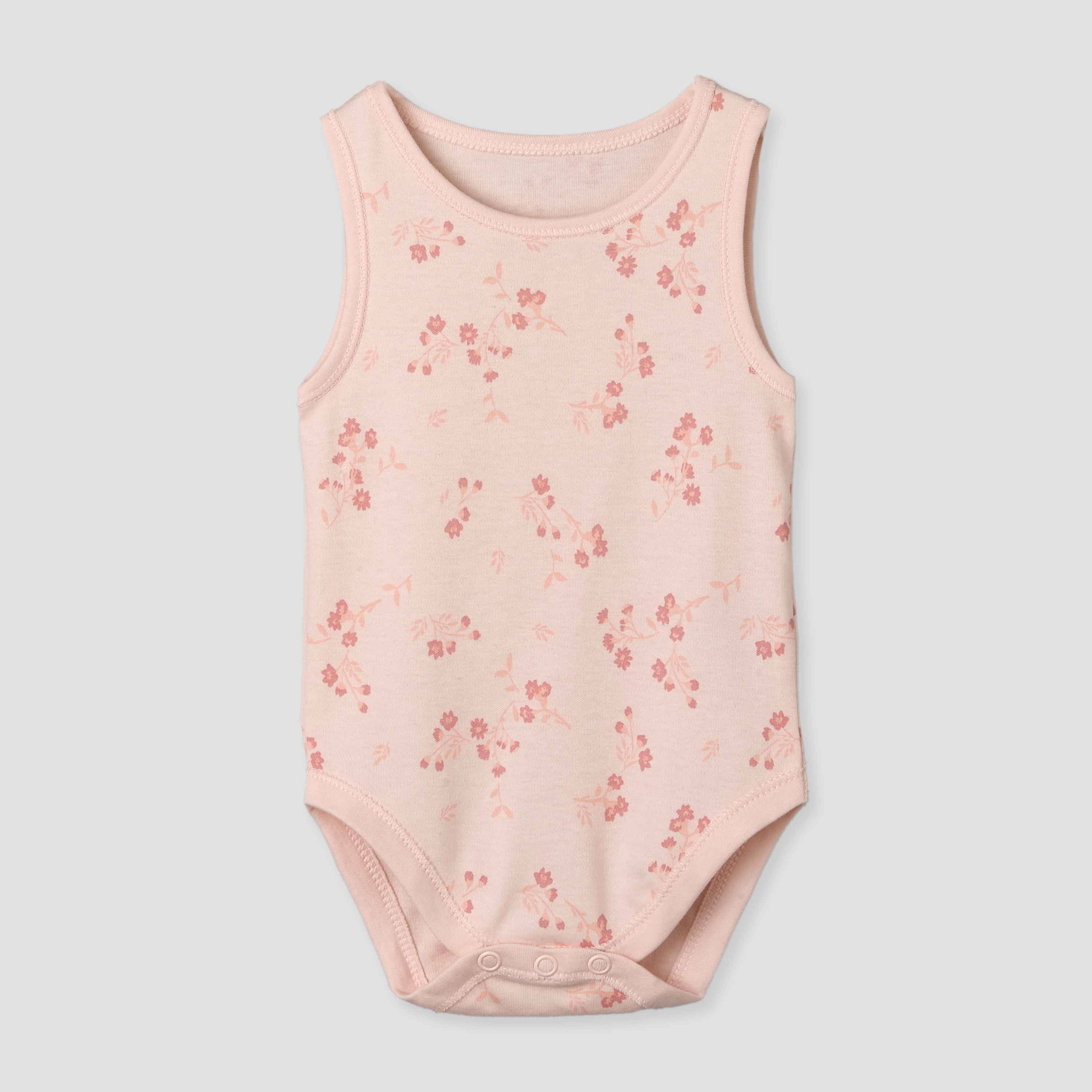 Pack of 7 Juniors Round Neck Sleeveless Bodysuit with Floral Print-promo_babyshop_Buy2for115_UAE130126-image-5
