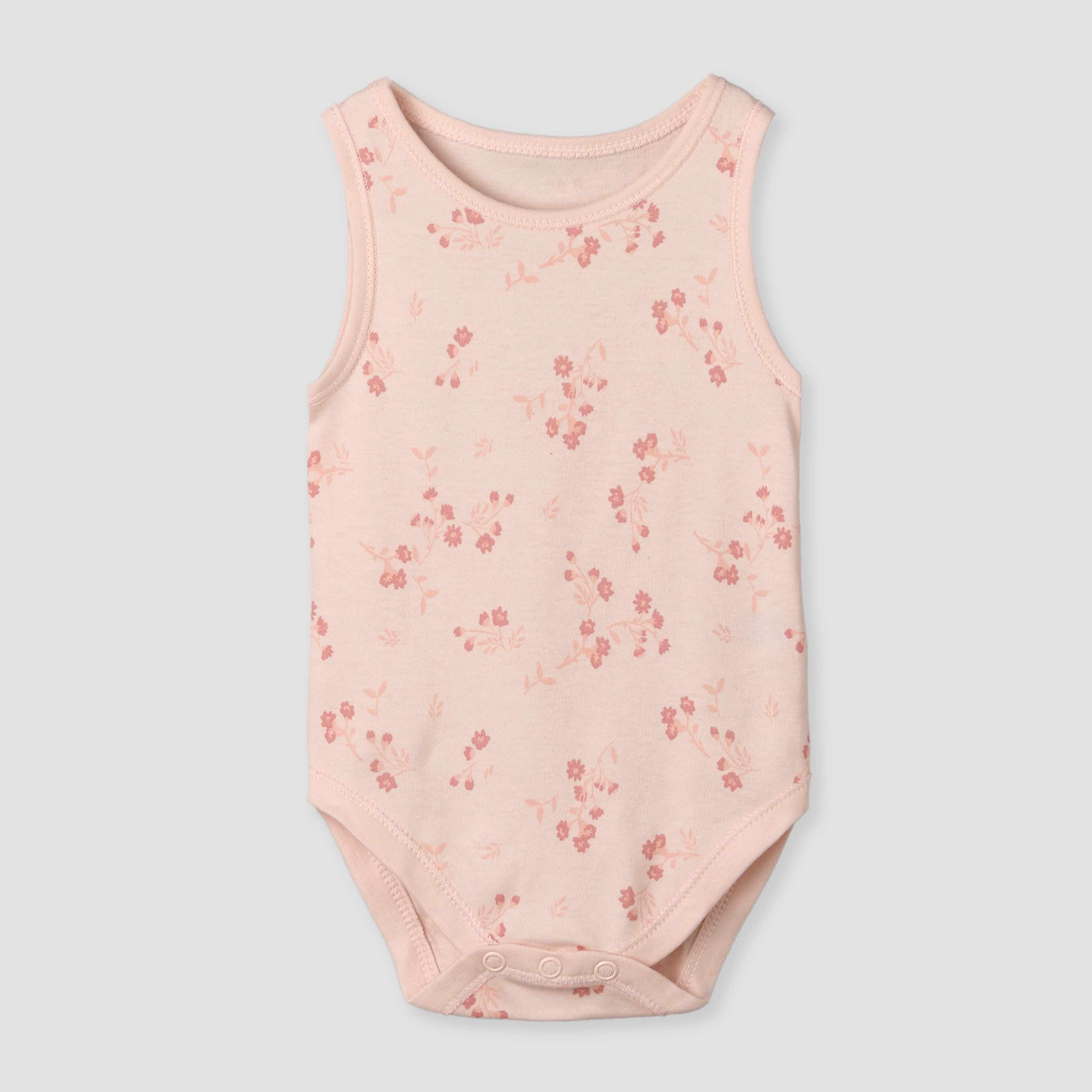 Pack of 7 Juniors Round Neck Sleeveless Bodysuit with Floral Print-promo_babyshop_Buy2for115_UAE130126-image-6