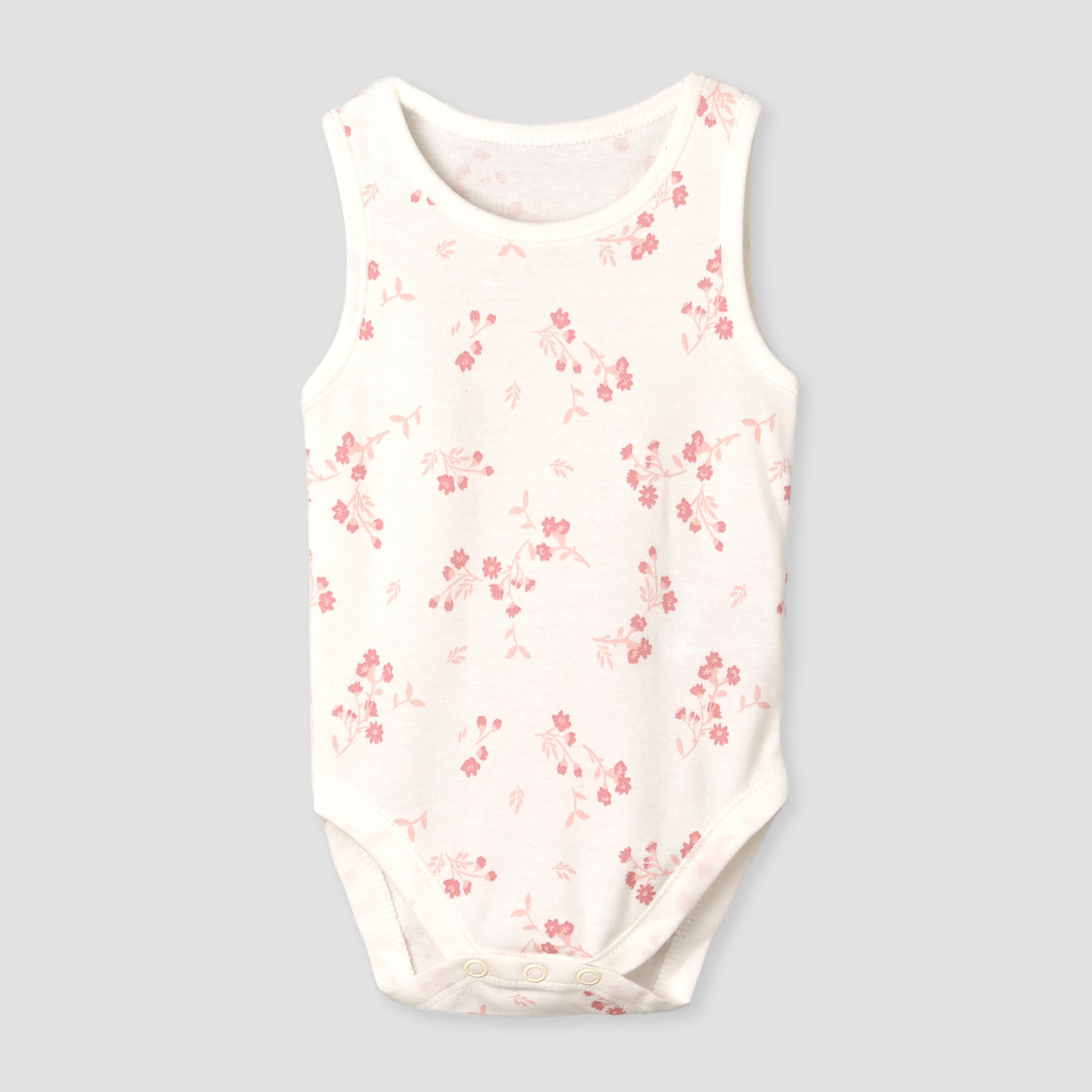Pack of 7 Juniors Round Neck Sleeveless Bodysuit with Floral Print-promo_babyshop_Buy2for115_UAE130126-image-7