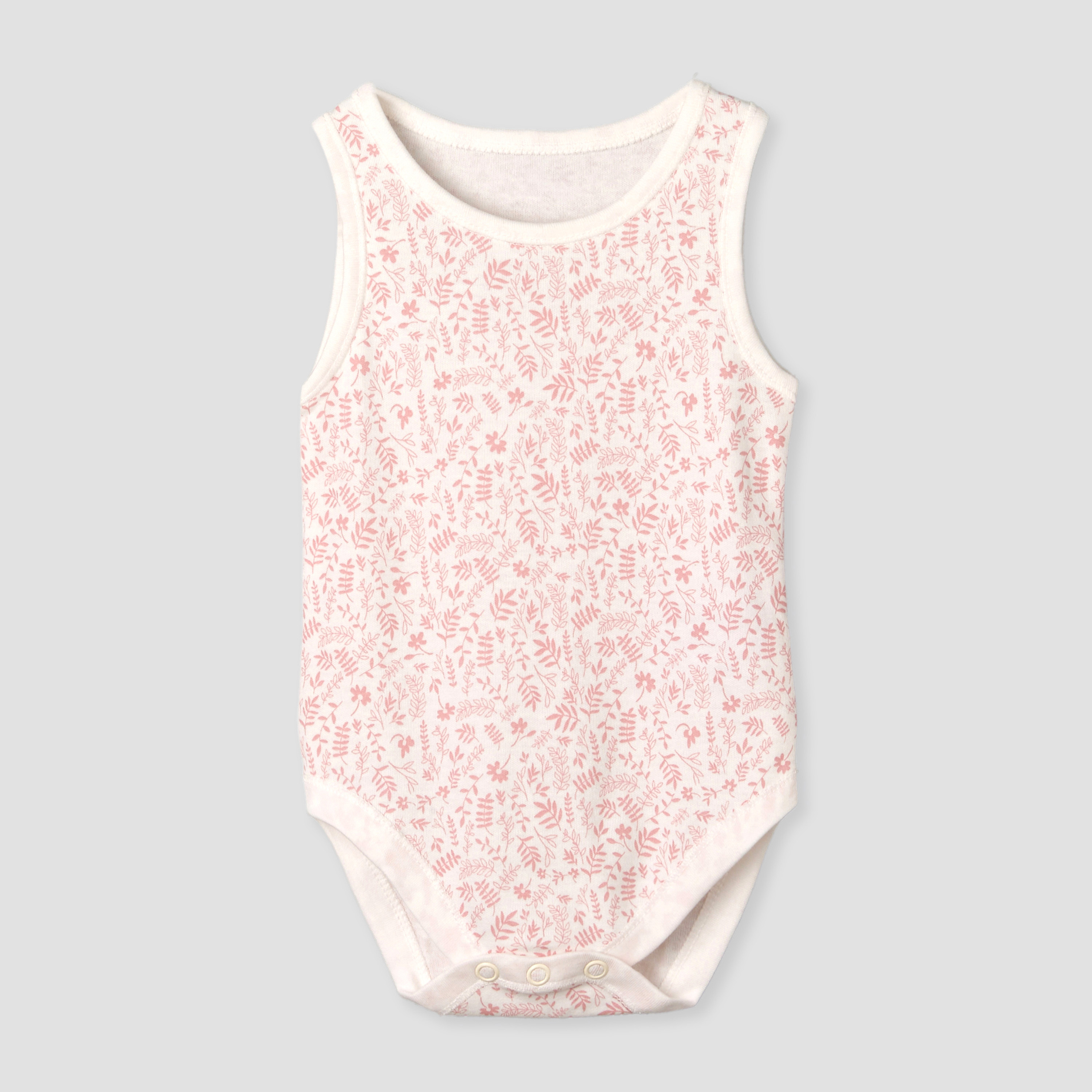 Pack of 7 Juniors Round Neck Sleeveless Bodysuit with Floral Print-promo_babyshop_Buy2for115_UAE130126-image-9