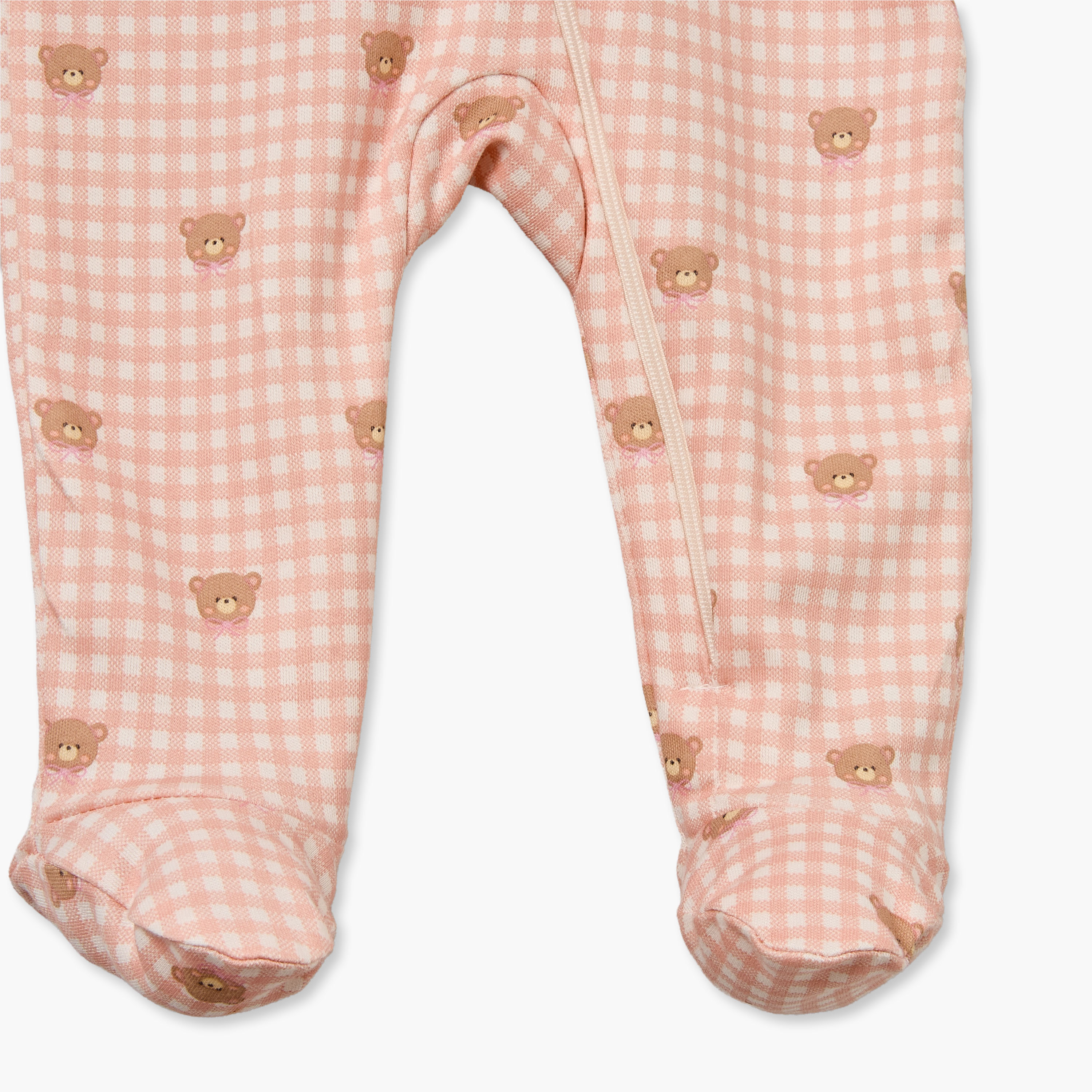 بدلات نوم قطن بياقة ضيقة وسحاب إغلاق وأكمام طويلة من جونيورز - عبوة 3 قطع-baby-girls-clothing-nightwear-sleepsuits-image-8