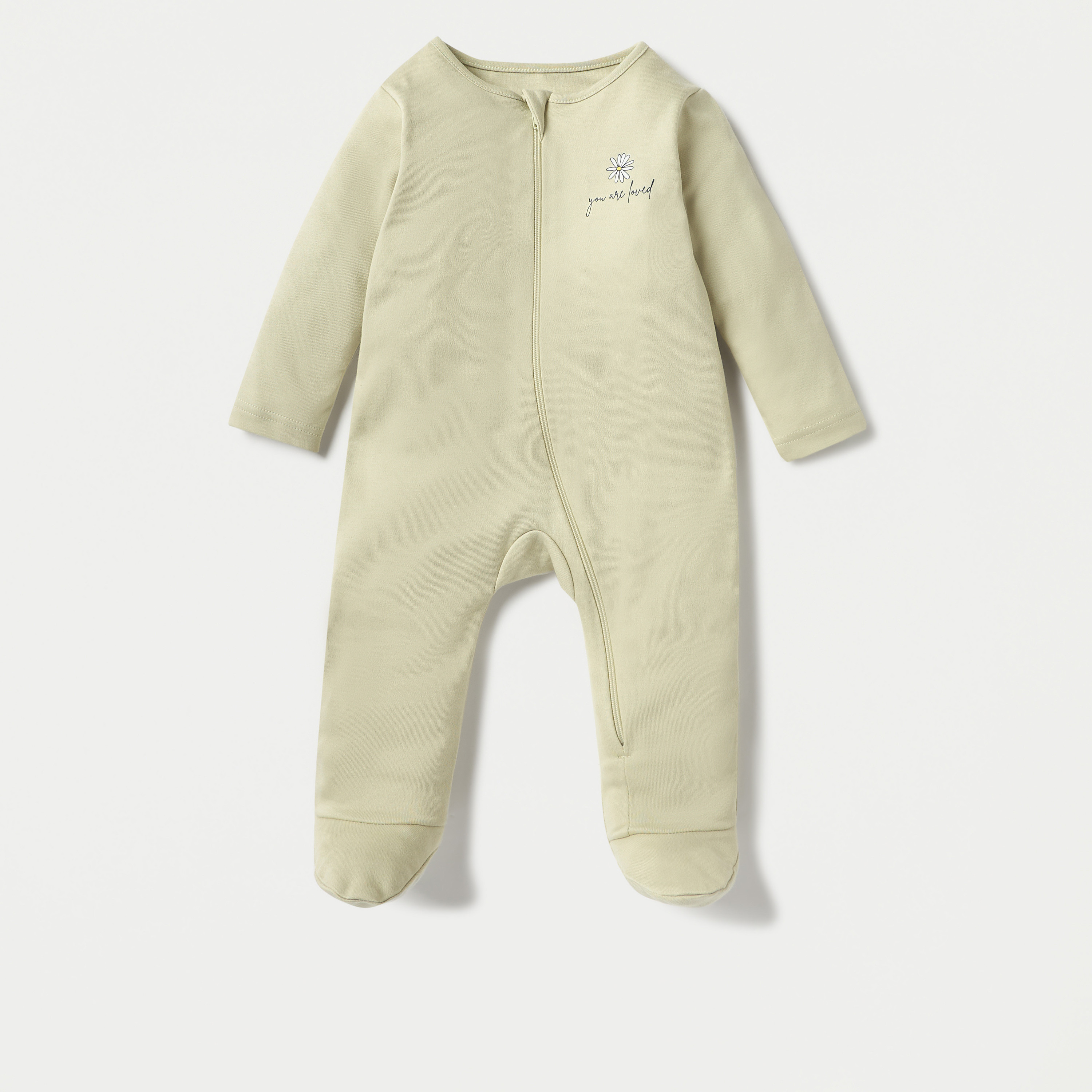 بدلات نوم مُغلقة القدمين بسحّاب إغلاق وطبعات من جونيورز - طقم 3 قطع-baby-girls-clothing-nightwear-sleepsuits-image-4