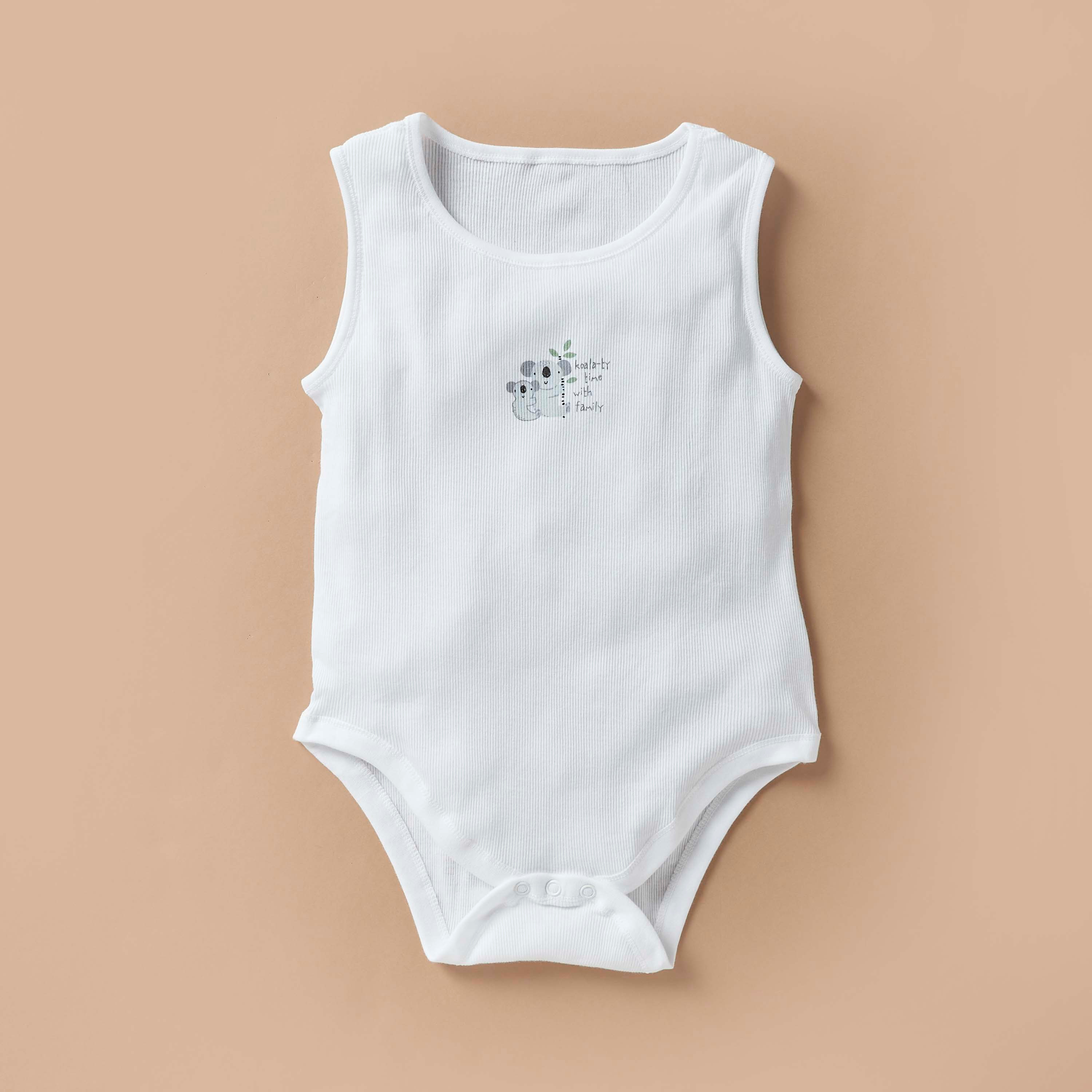 بودي سوت دون أكمام بطبعات حيوانات من جونيورز- طقم من 5 قطع-baby-boys-clothing-multipacks-image-2