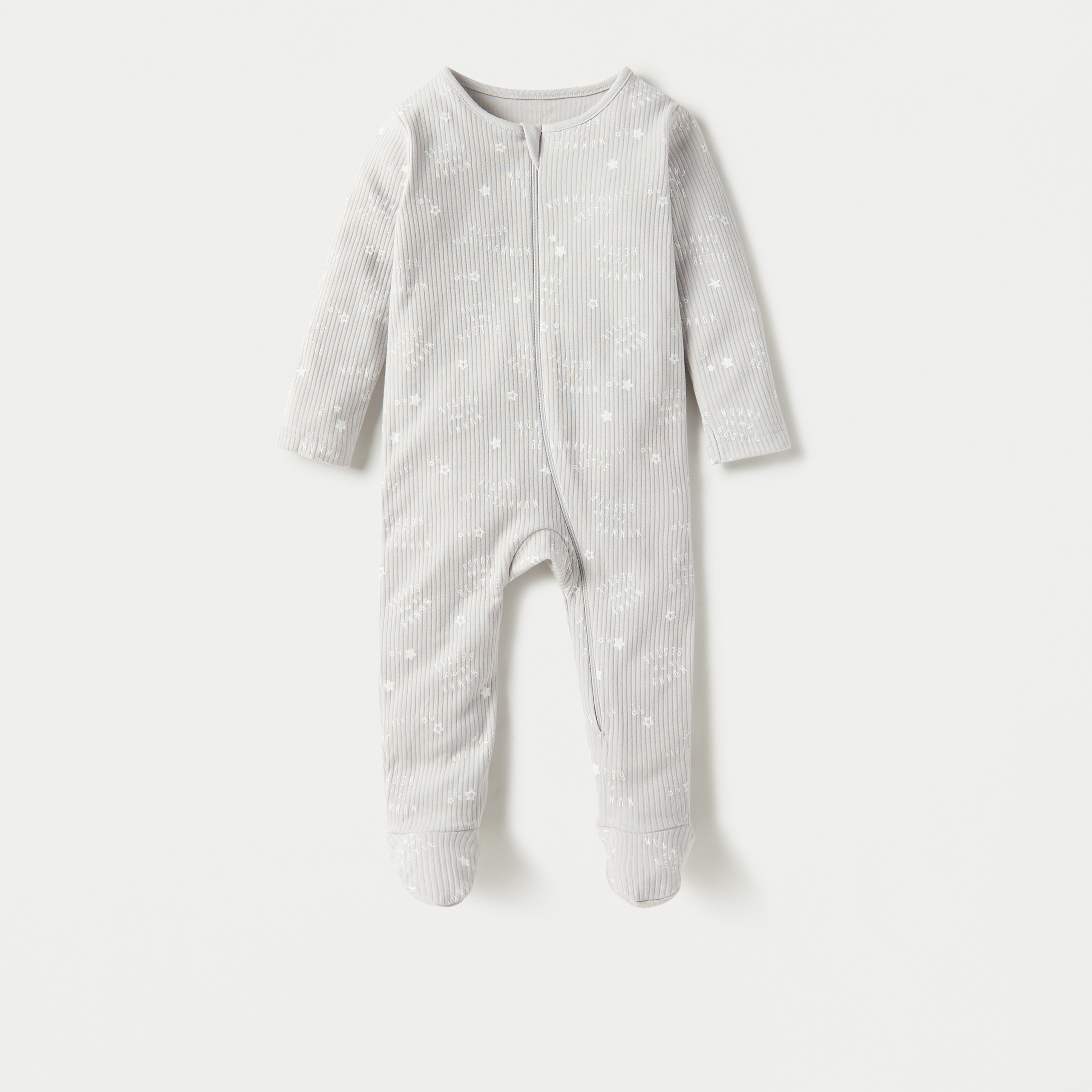 بدلة نوم بأكمام طويلة وأقدام مغلقة وسحاب إغلاق من جونيورز - طقم من 3 قطع-baby-girls-clothing-nightwear-sleepsuits-image-6