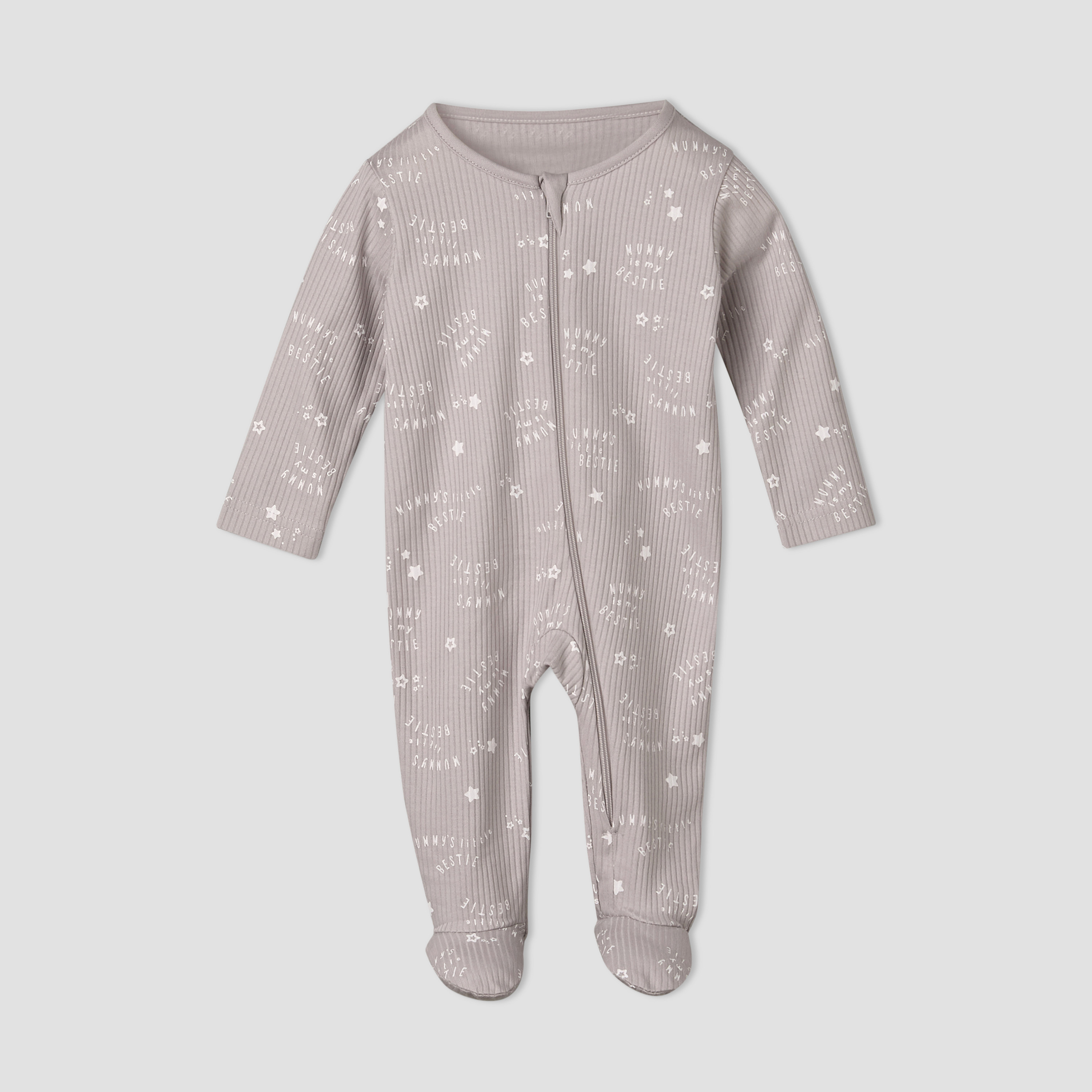 Pack of 3 Juniors Cotton Round Neck Long Sleeves Sleepsuit with Zip Closure-promo_babyshop_Buy2for115_QAT130126-image-5