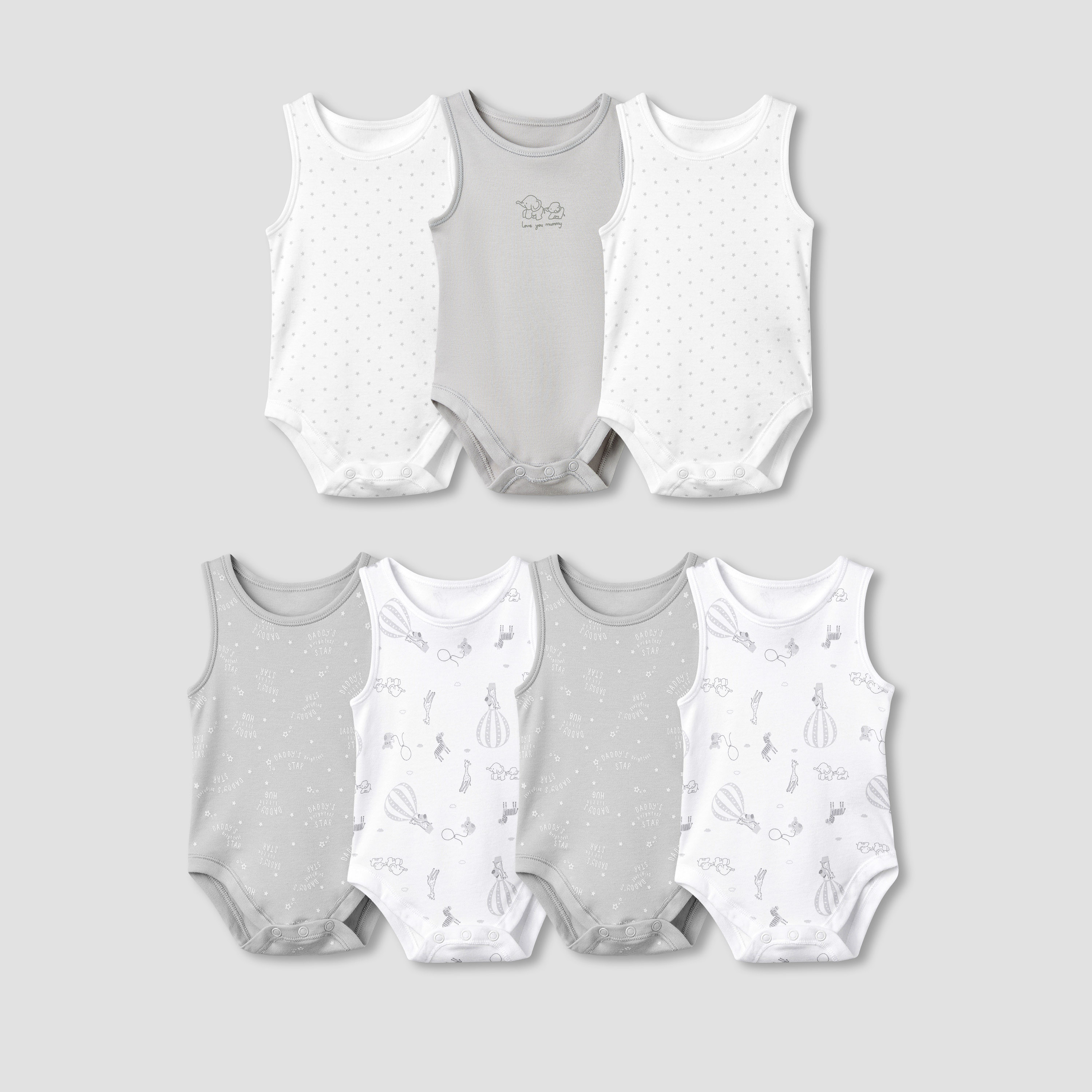 Juniors Assorted Sleeveless Bodysuit - Set of 7-promo_babyshop_Buy2for115_QAT130126-image-1