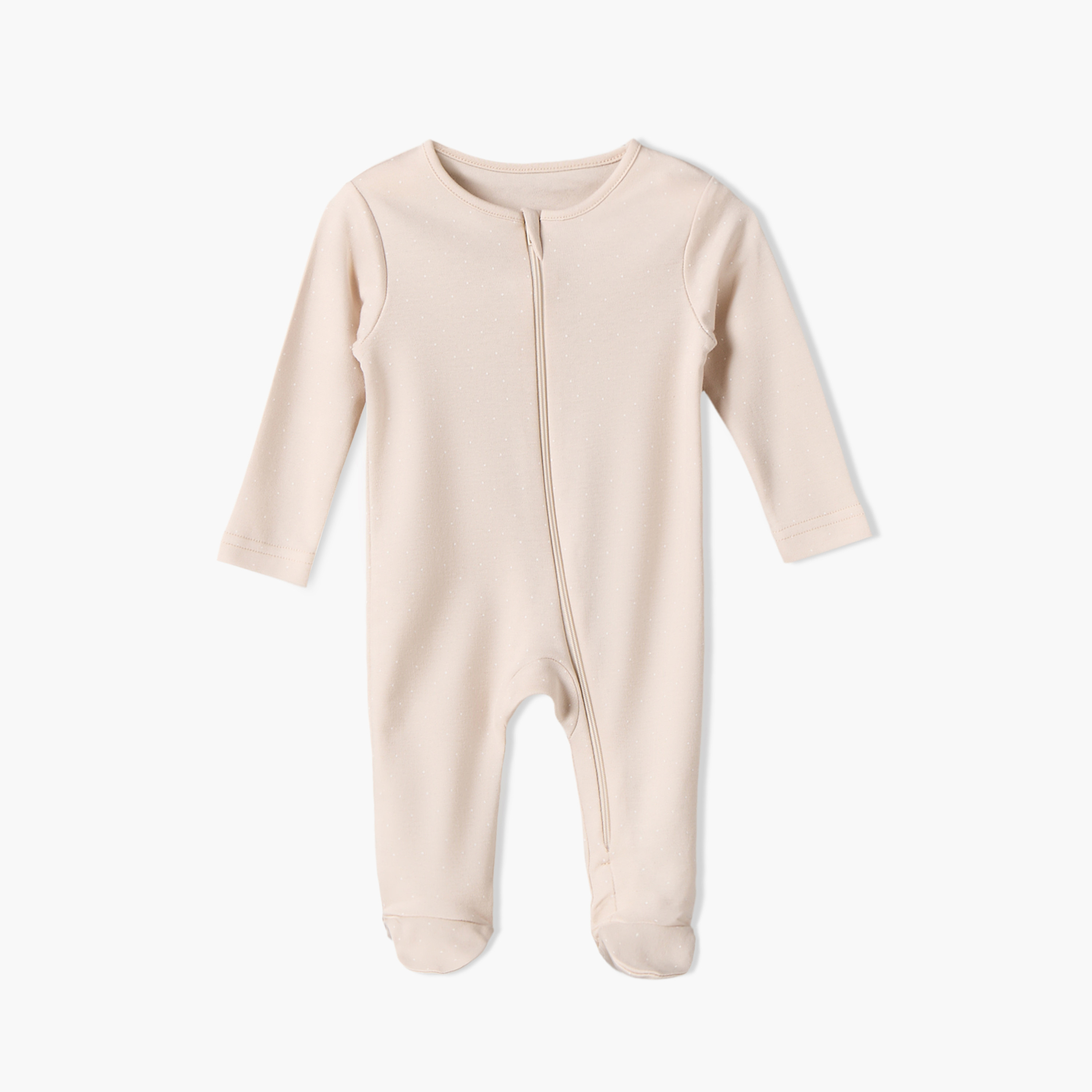 Pack of 5 Juniors Cotton Crew Neck Long Sleeves Sleepsuit with Zip Closure-baby-boys-clothing-nightwear-sleepsuits-image-3