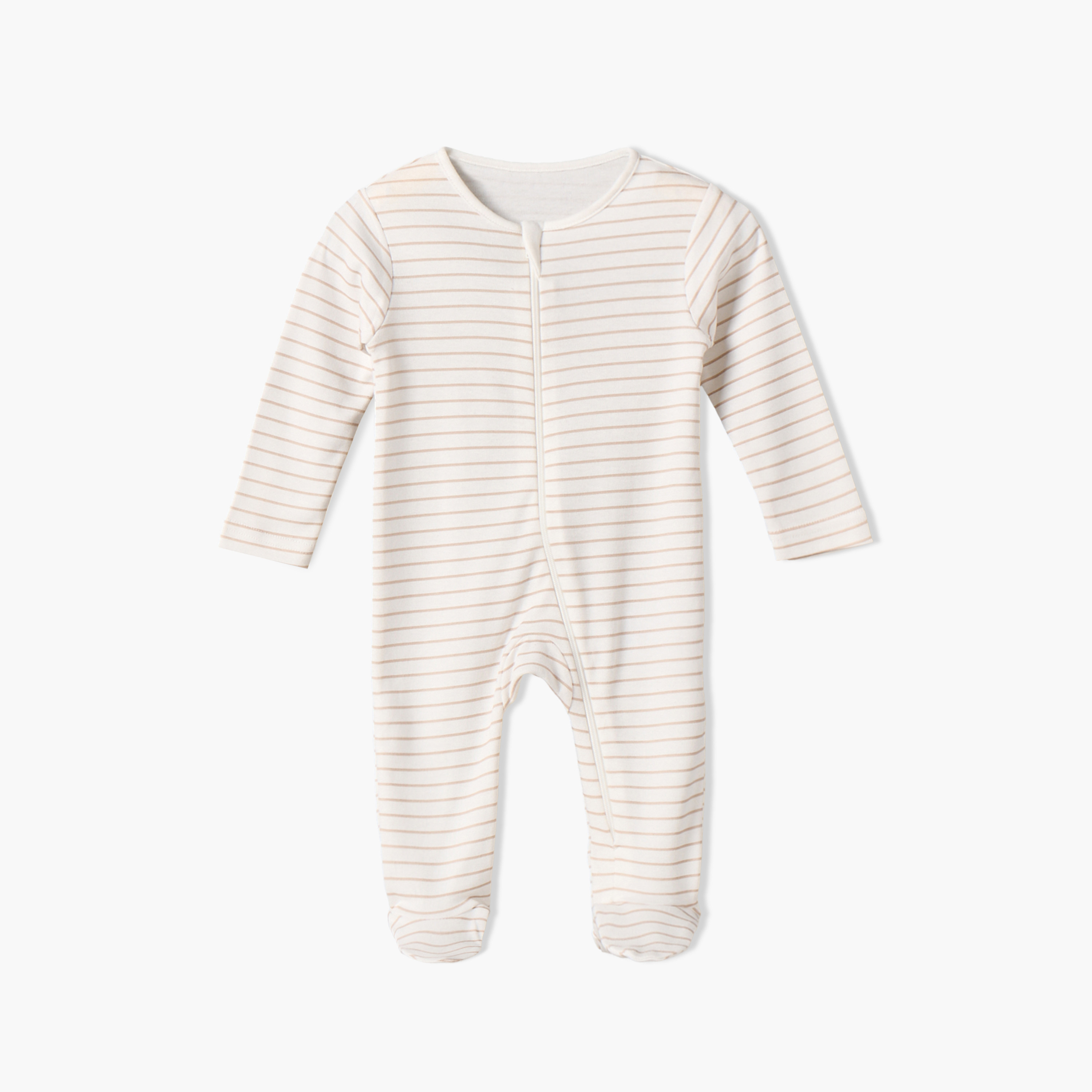 Pack of 5 Juniors Cotton Crew Neck Long Sleeves Sleepsuit with Zip Closure-baby-boys-clothing-nightwear-sleepsuits-image-4