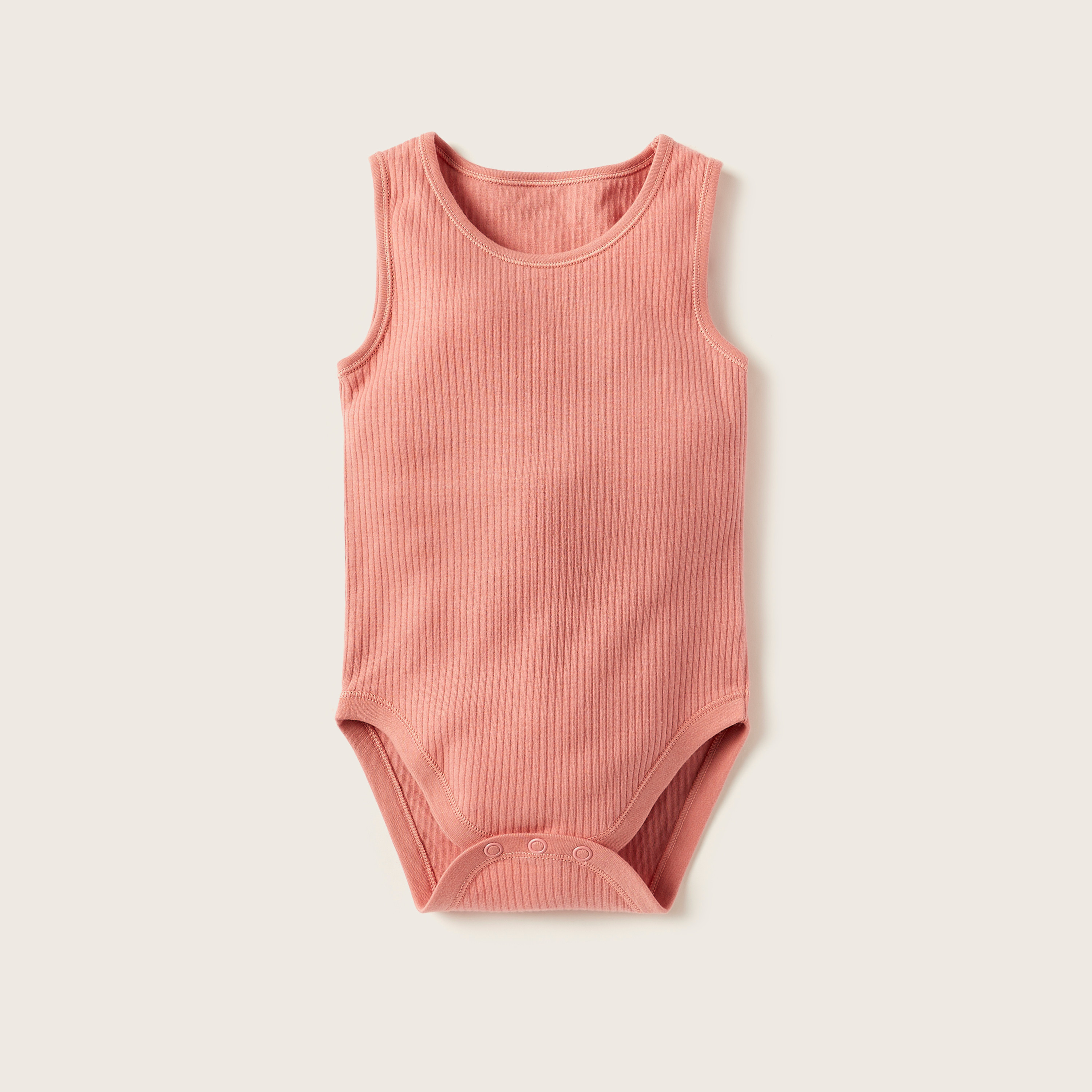 Juniors Textured Sleeveless Bodysuit with Snap Button Closure - Set of 7-baby-girls-clothing-bodysuits-image-2