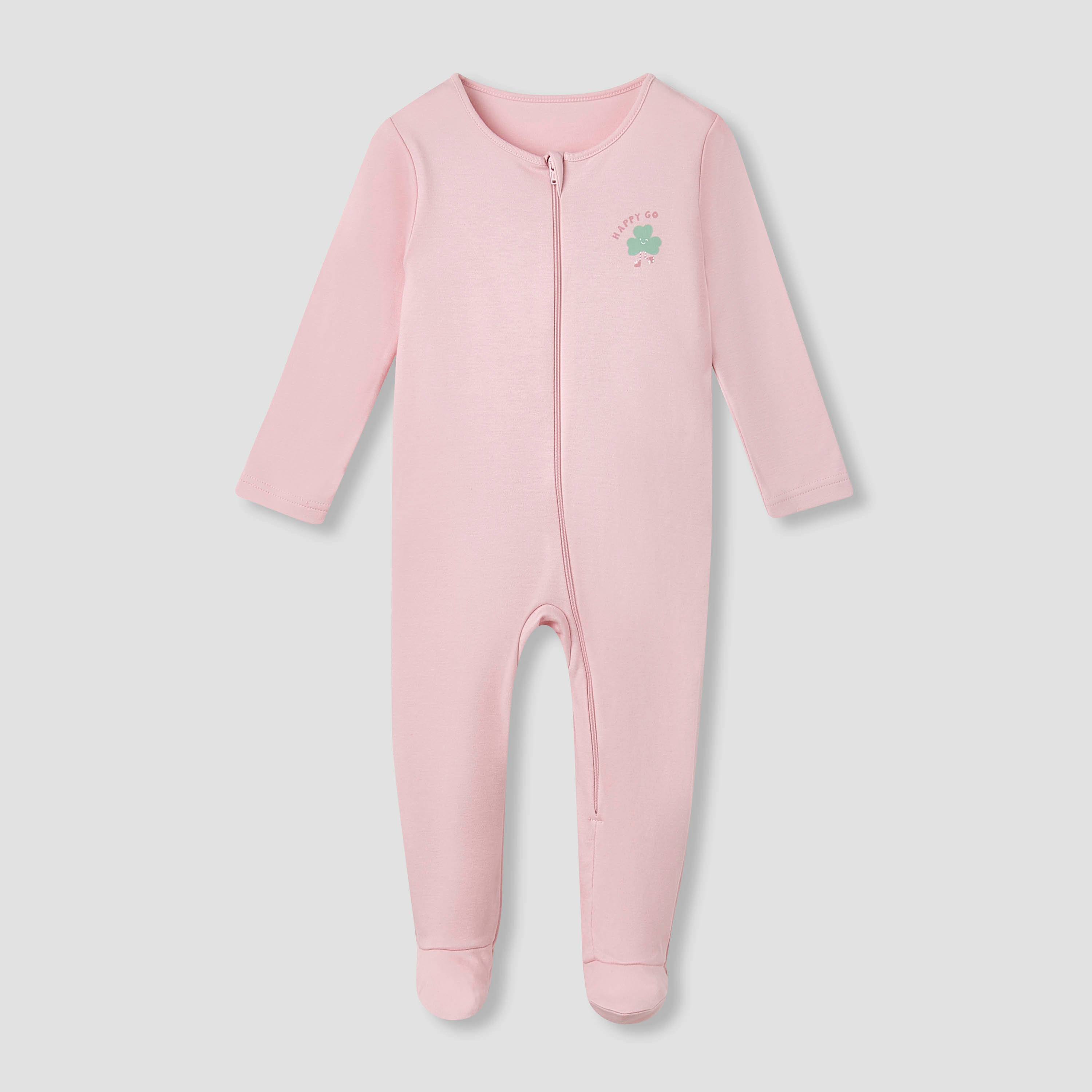 Juniors Footed Sleepsuit with Floral Print - Cotton - Long Sleeves - Set of 5-baby-girls-clothing-nightwear-sleepsuits-image-6