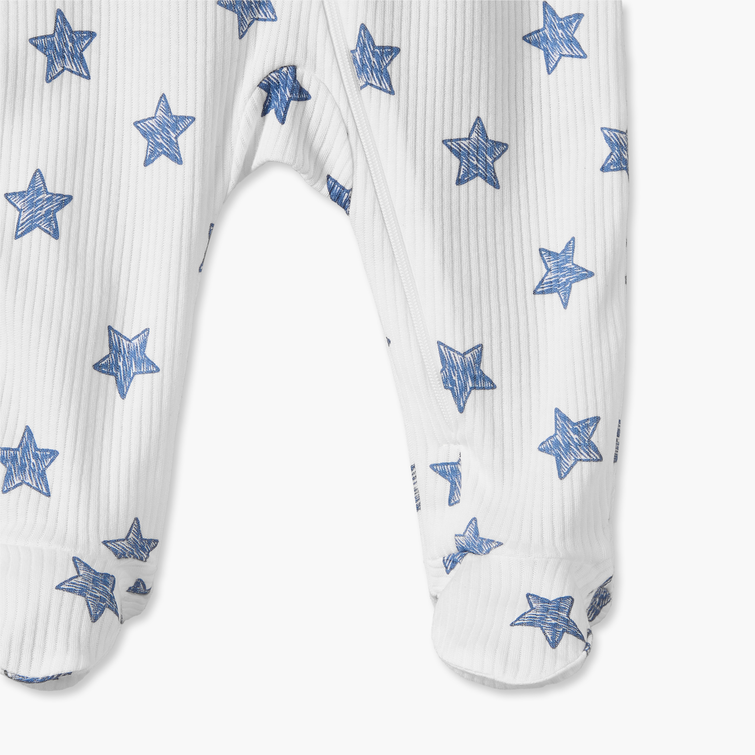 بدلة نوم من القطن بياقة ضيقة وأكمام طويلة بطبعات نجوم من جونيورز - عبوة من 5 قطع-baby-boys-clothing-nightwear-sleepsuits-image-8