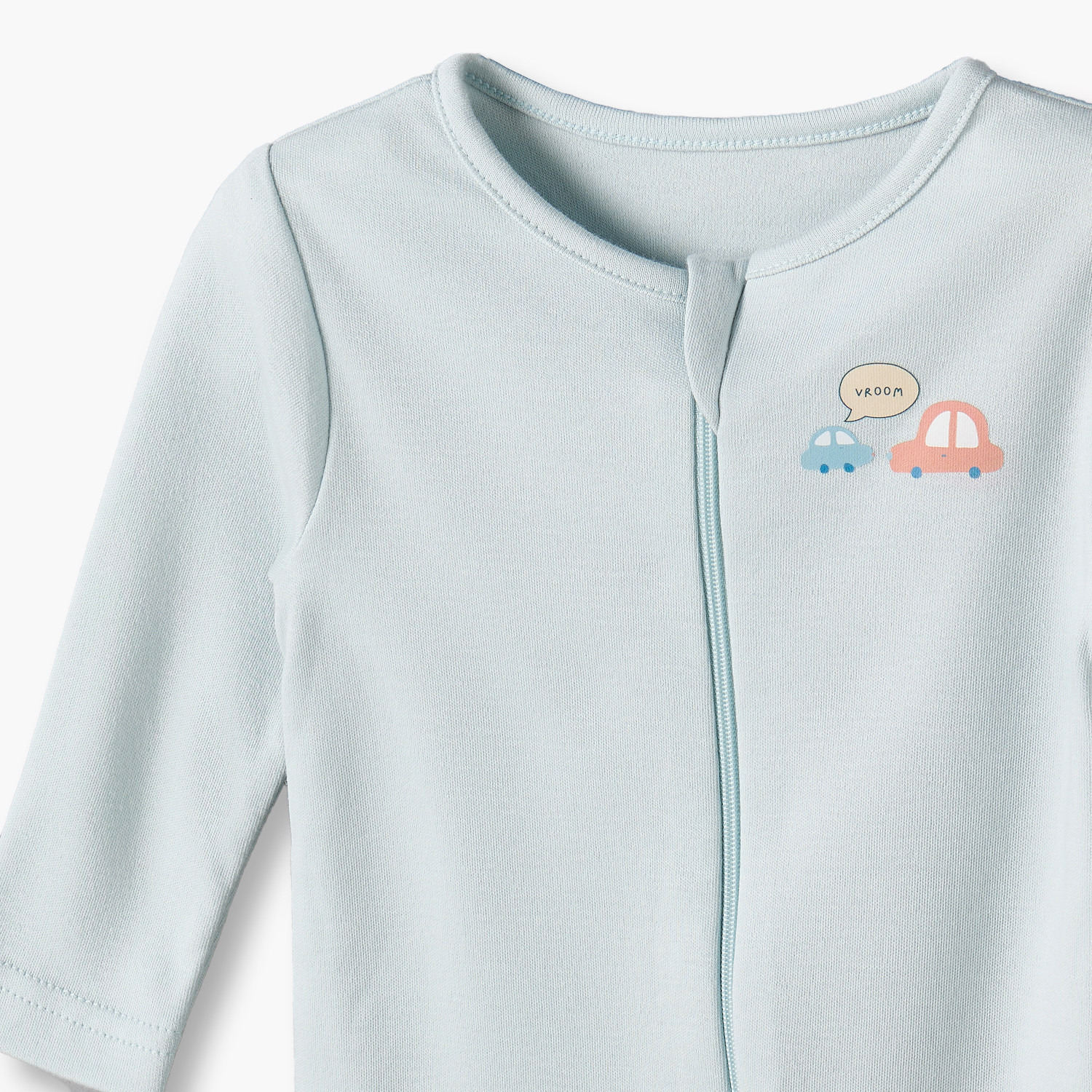 Pack of 5 Juniors Cotton Round Neck Long Sleeves Sleepsuit with Vehicle Print-baby-boys-clothing-nightwear-sleepsuits-image-8