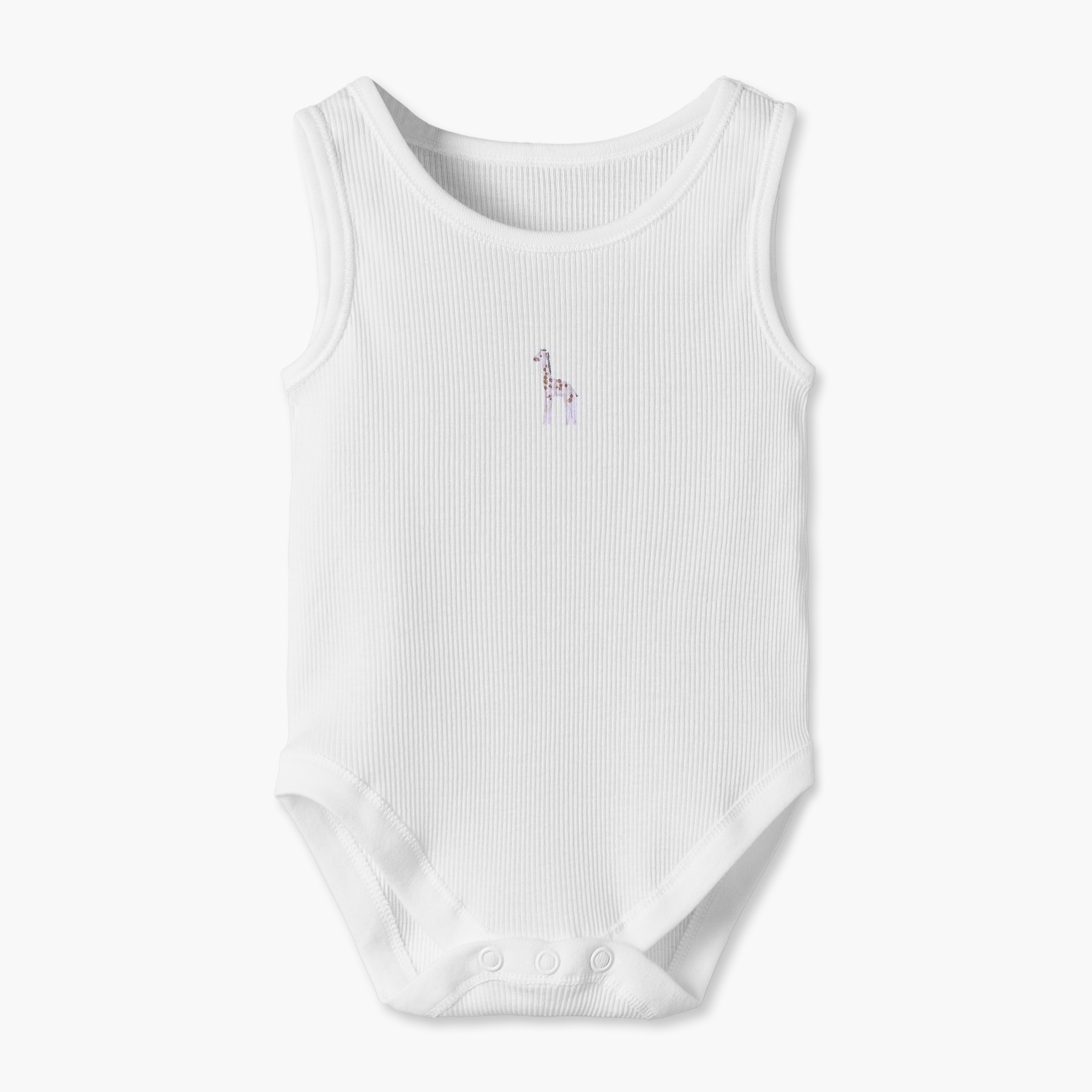 Pack of 5 Juniors Round Neck Sleeveless Bodysuit with Safari Print-baby-boys-clothing-bodysuits-image-4