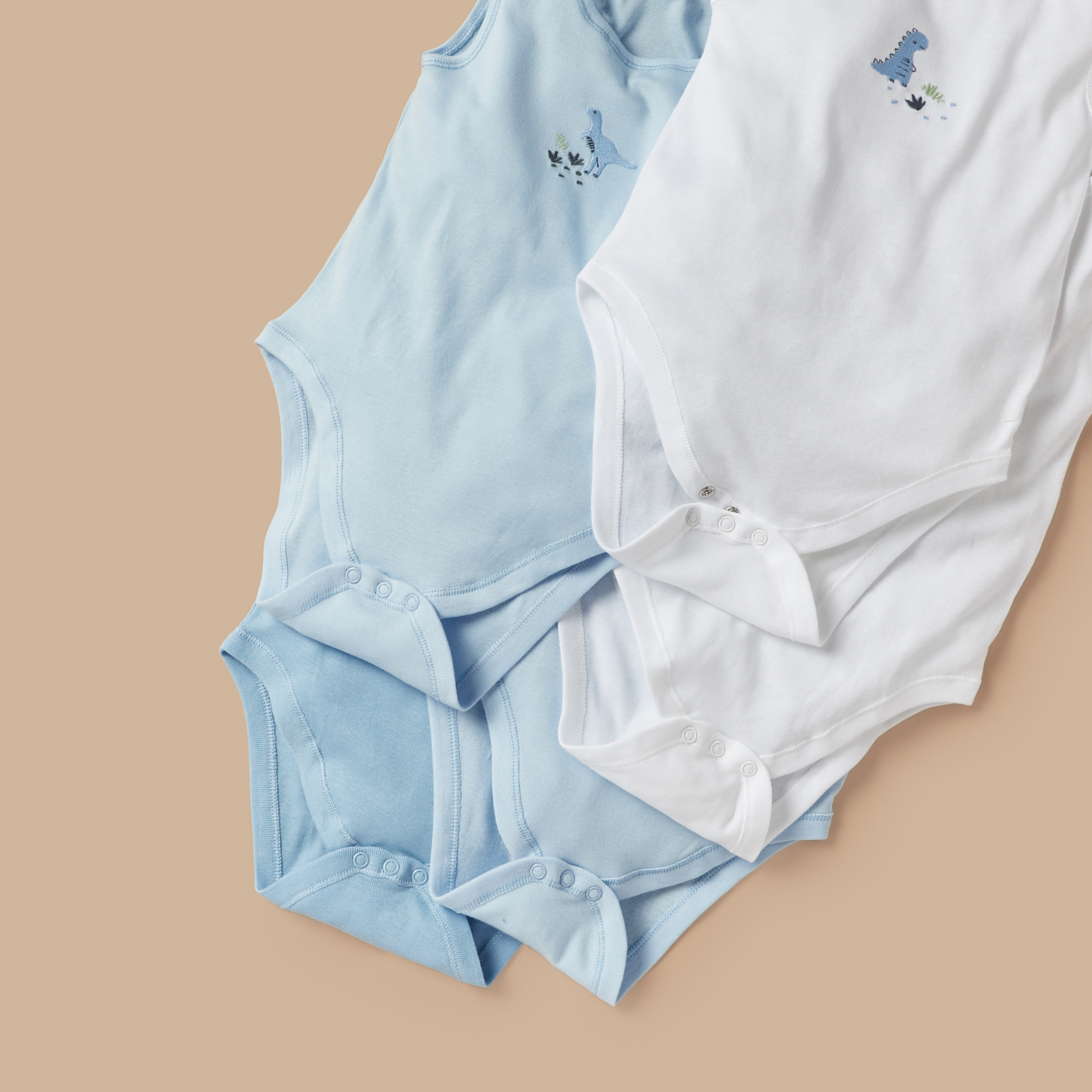 Juniors Printed Sleeveless Bodysuit - Set of 5-baby-boys-clothing-bodysuits-image-4