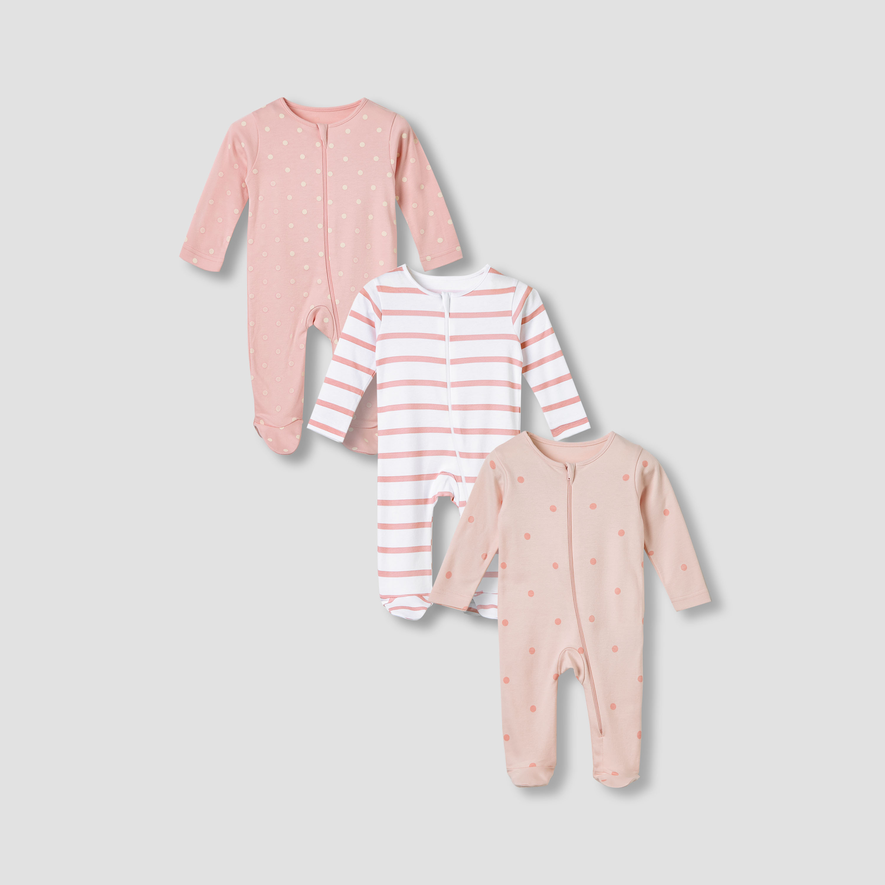 بودي سوت قطن بطبعات وياقة مستديرة وأكمام طويلة من جونيورز - طقم 3 قطع-promo_babyshop_Buy2for1025_KWT130126-image-1