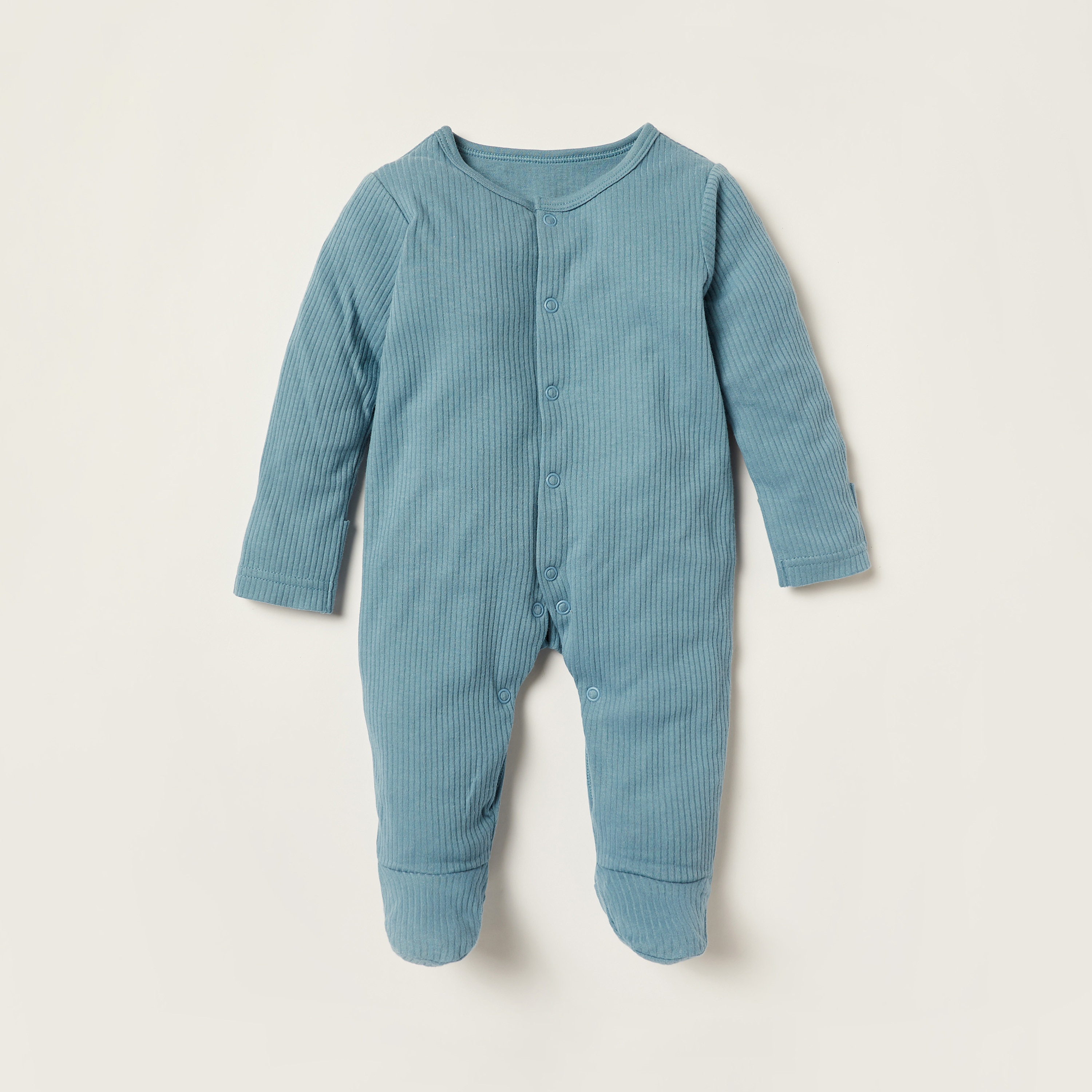 طقم نوم بارزة الملمس بأكمام طويلة من جونيورز- طقم من 3 قطع-baby-boys-clothing-nightwear-sleepsuits-image-4