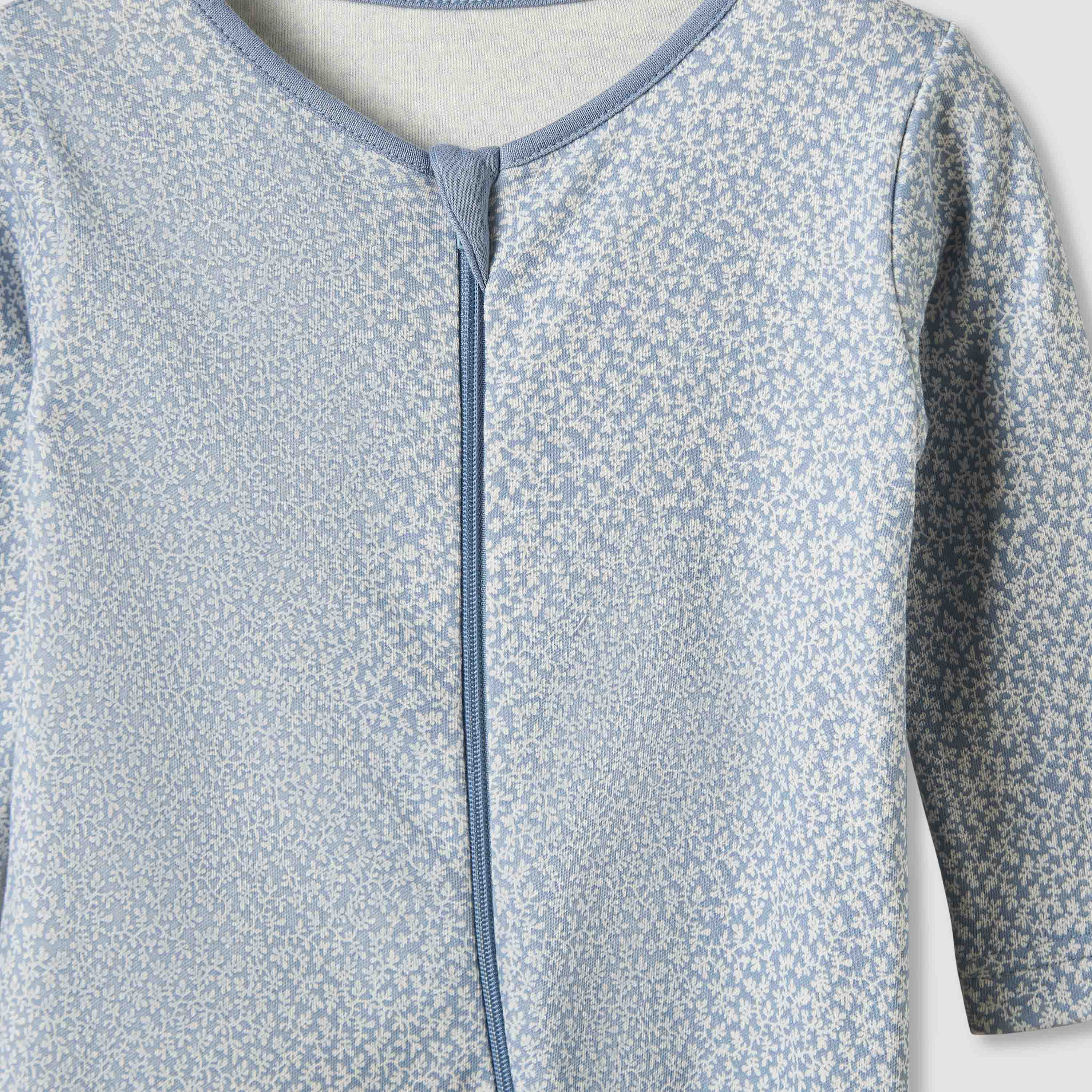 Juniors Round Neck Sleepsuit with Closed Feet - Cotton - Long Sleeves - Set of 3-baby-girls-clothing-nightwear-sleepsuits-image-5