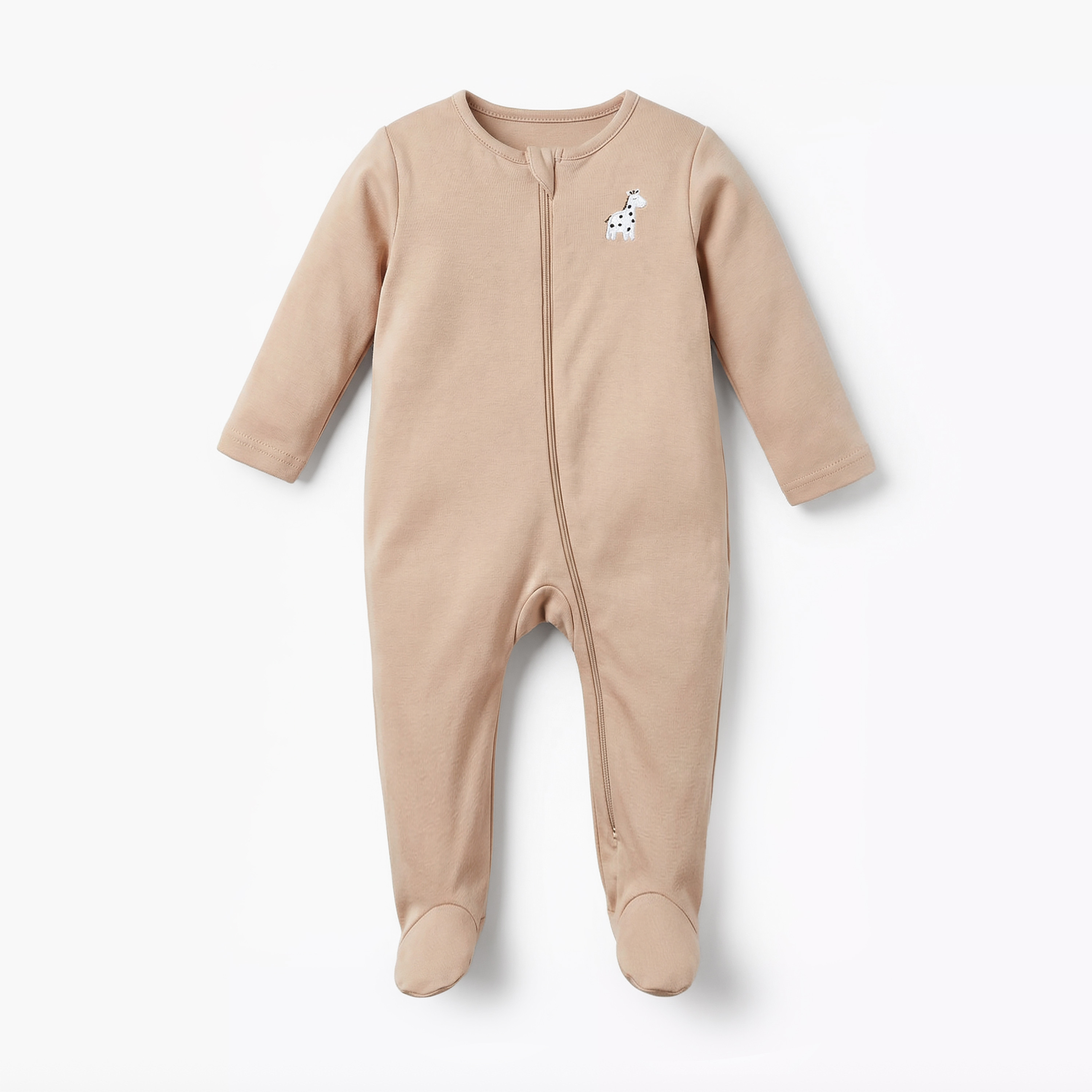 Pack of 5 Juniors Cotton Round Neck Long Sleeve Sleepsuit with Zip Closure-baby-boys-clothing-nightwear-sleepsuits-image-4