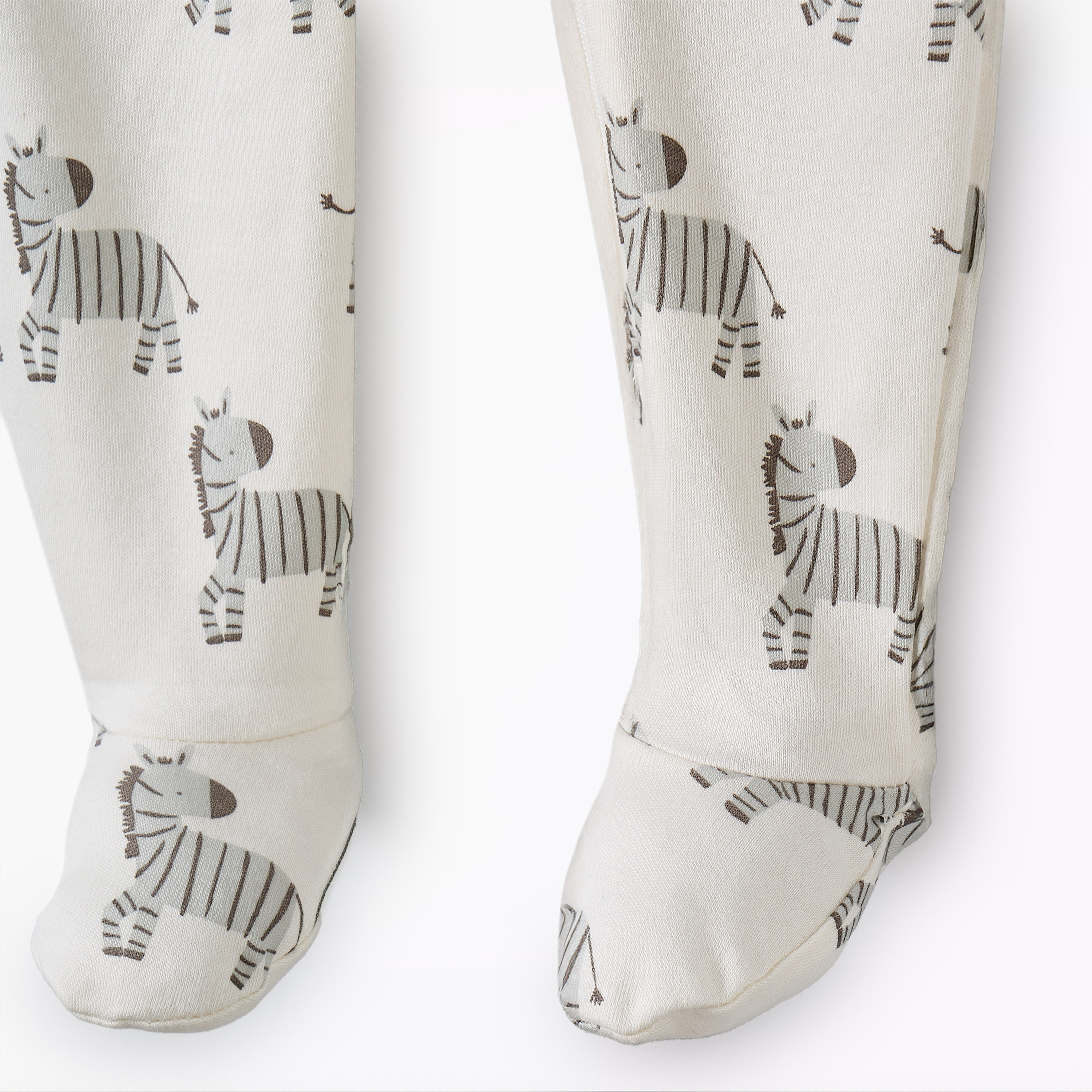 Pack of 5 Juniors Cotton Round Neck Long Sleeve Sleepsuit with Zip Closure-baby-boys-clothing-nightwear-sleepsuits-image-9